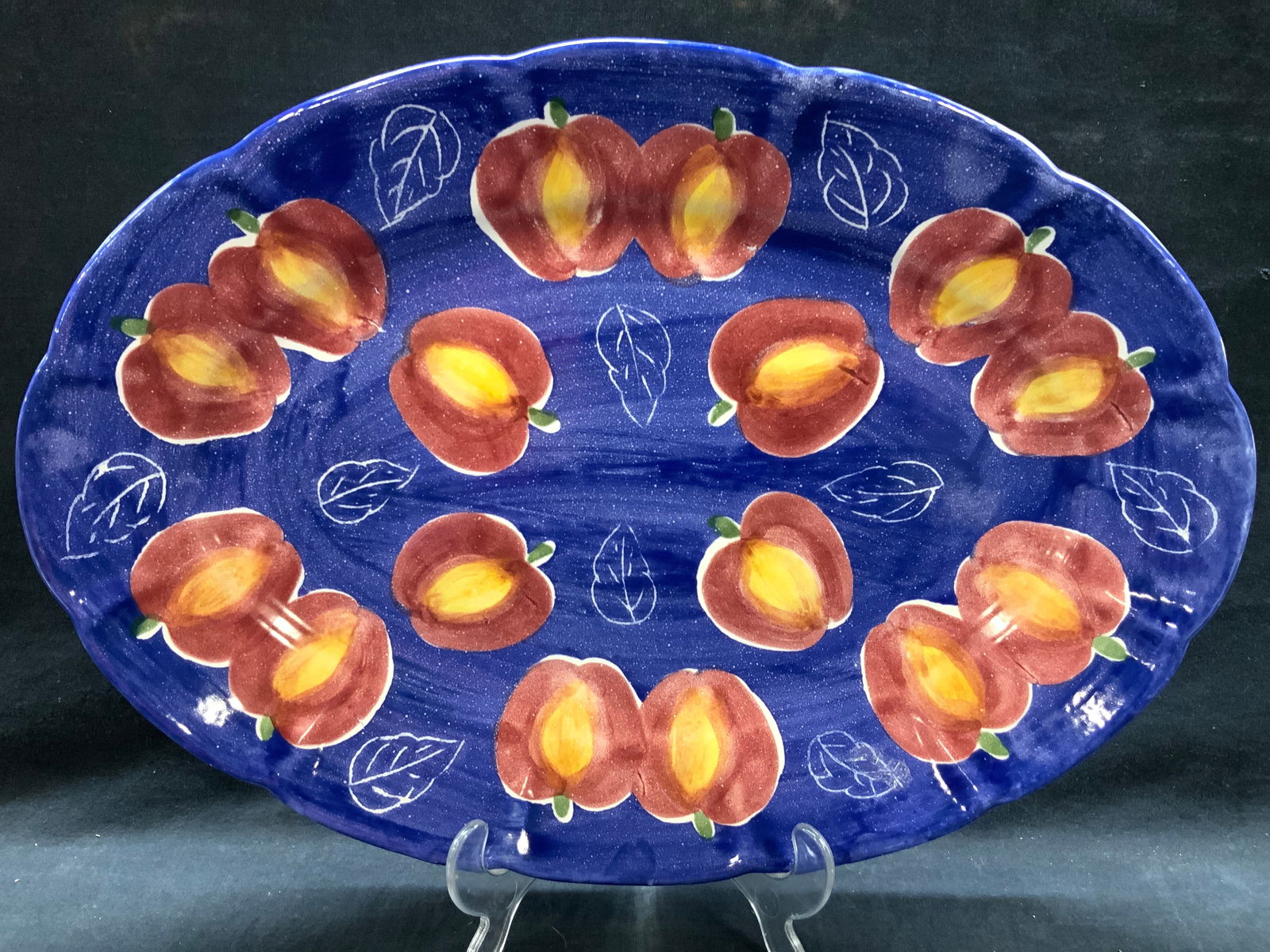 Hand Painted Pottery Barn Centerpiece Platter, MX (1 of 7)