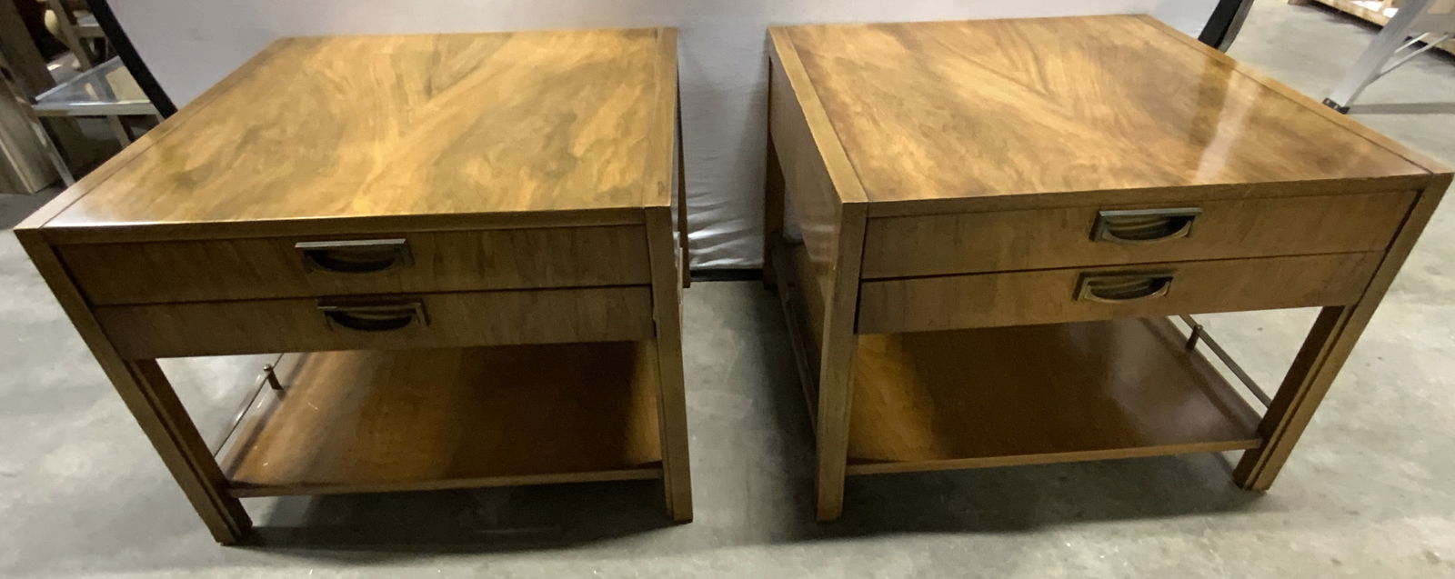 Pair FARCHER Vintage Wooden End Tables (1 of 11)