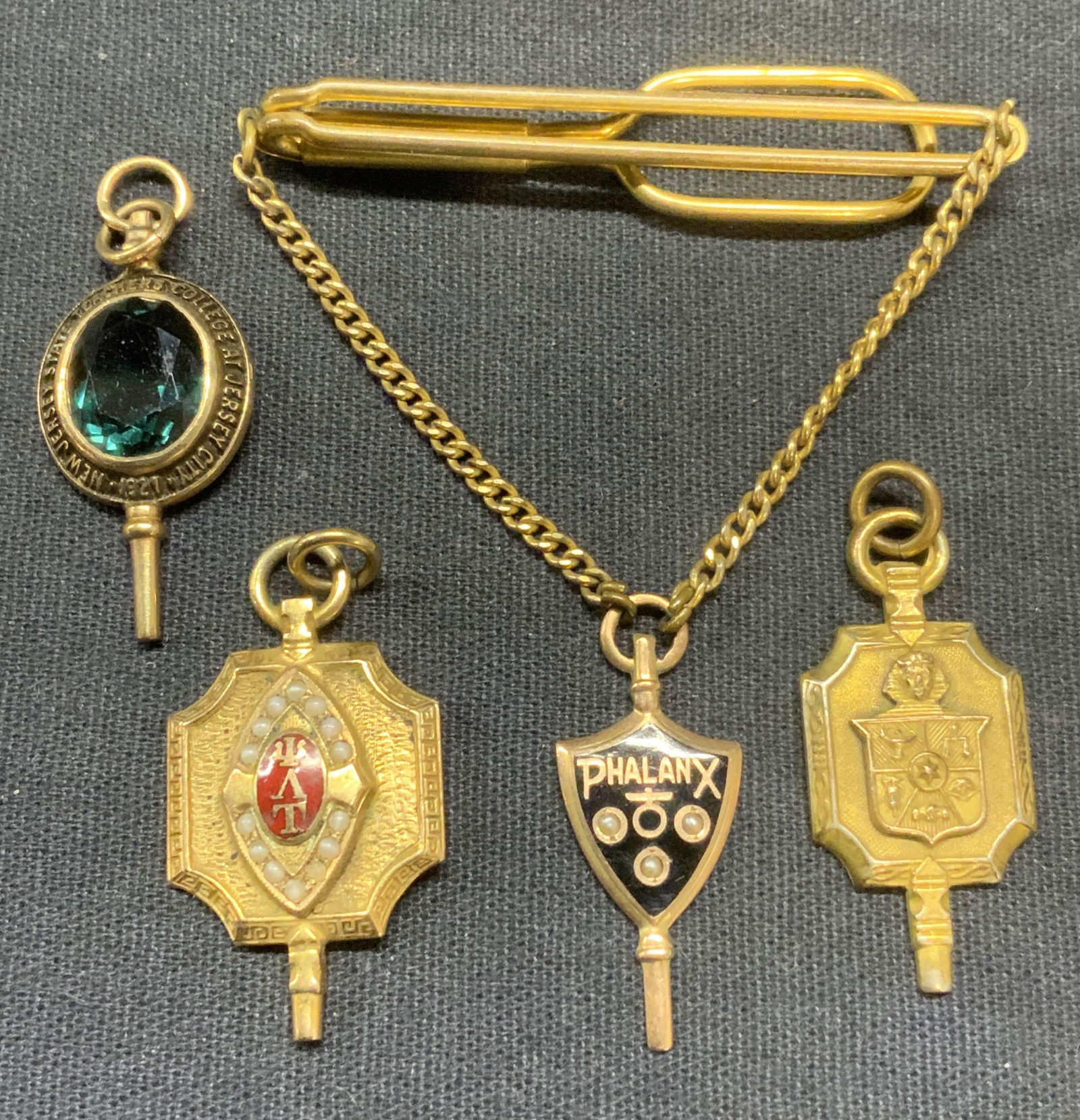 Lot 4 1927 10k Gold Teachers College Pendant + (1 of 11)