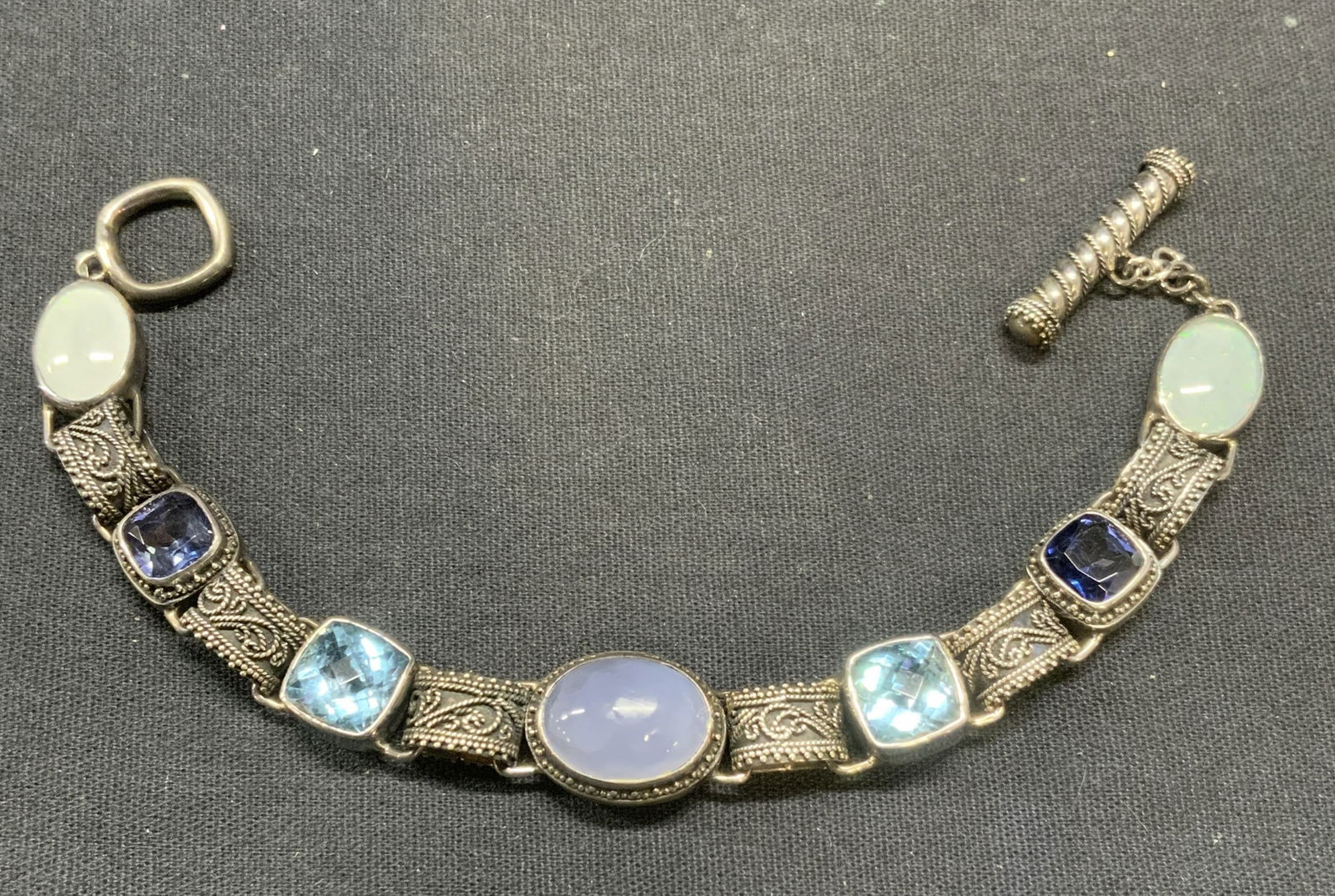 Lori Bonn Sterling Silver Topaz Bracelet (1 of 8)