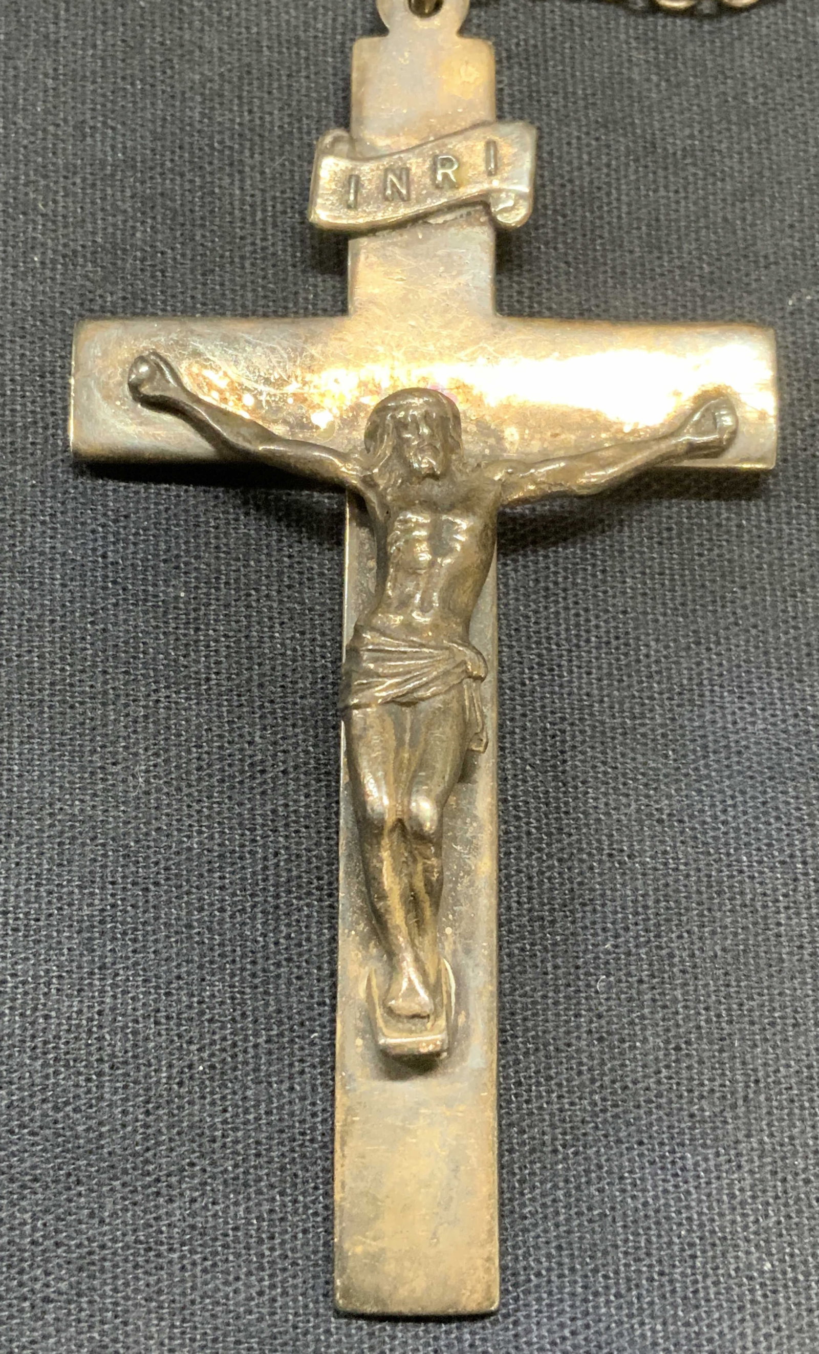 Hallmarked Sterling Silver Crucifix Necklace (1 of 6)