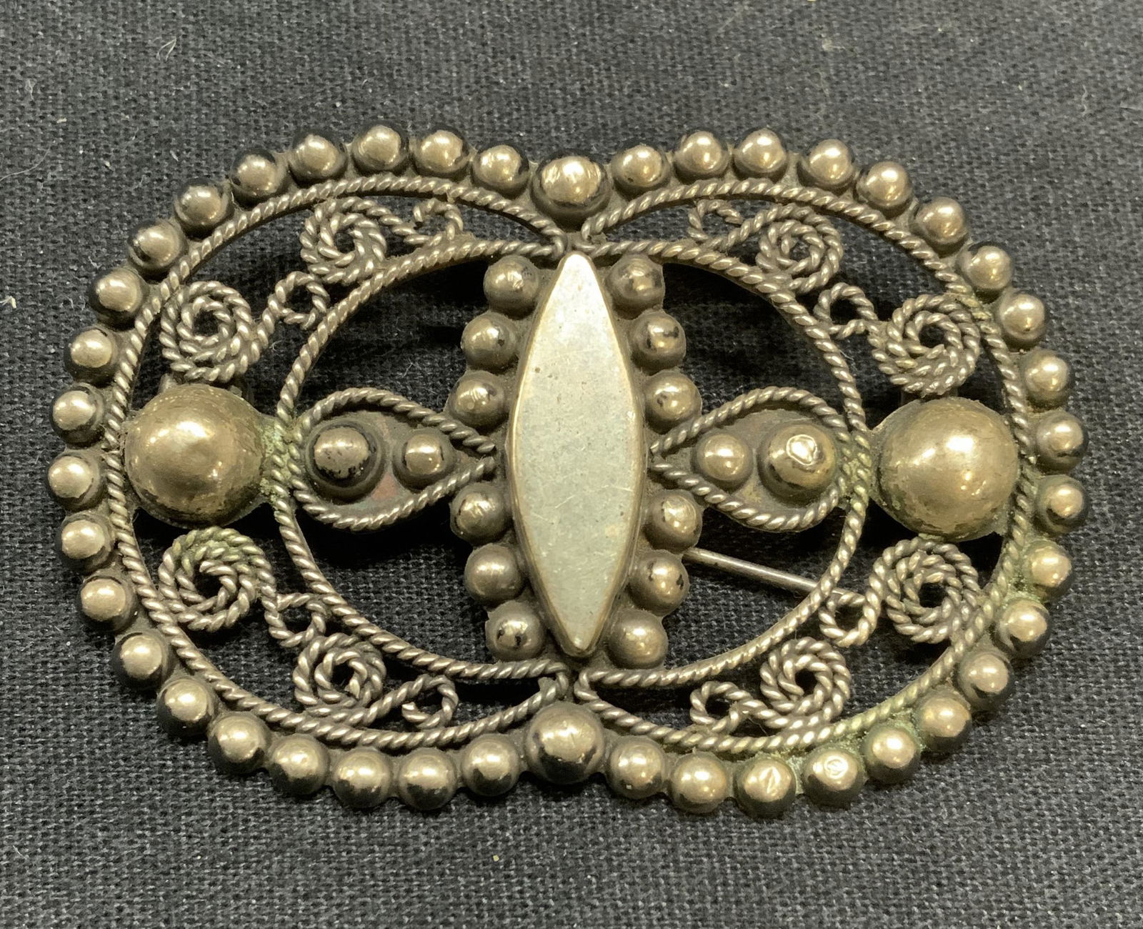 Vintage Sterling Silver Brooch, Mexico (1 of 6)