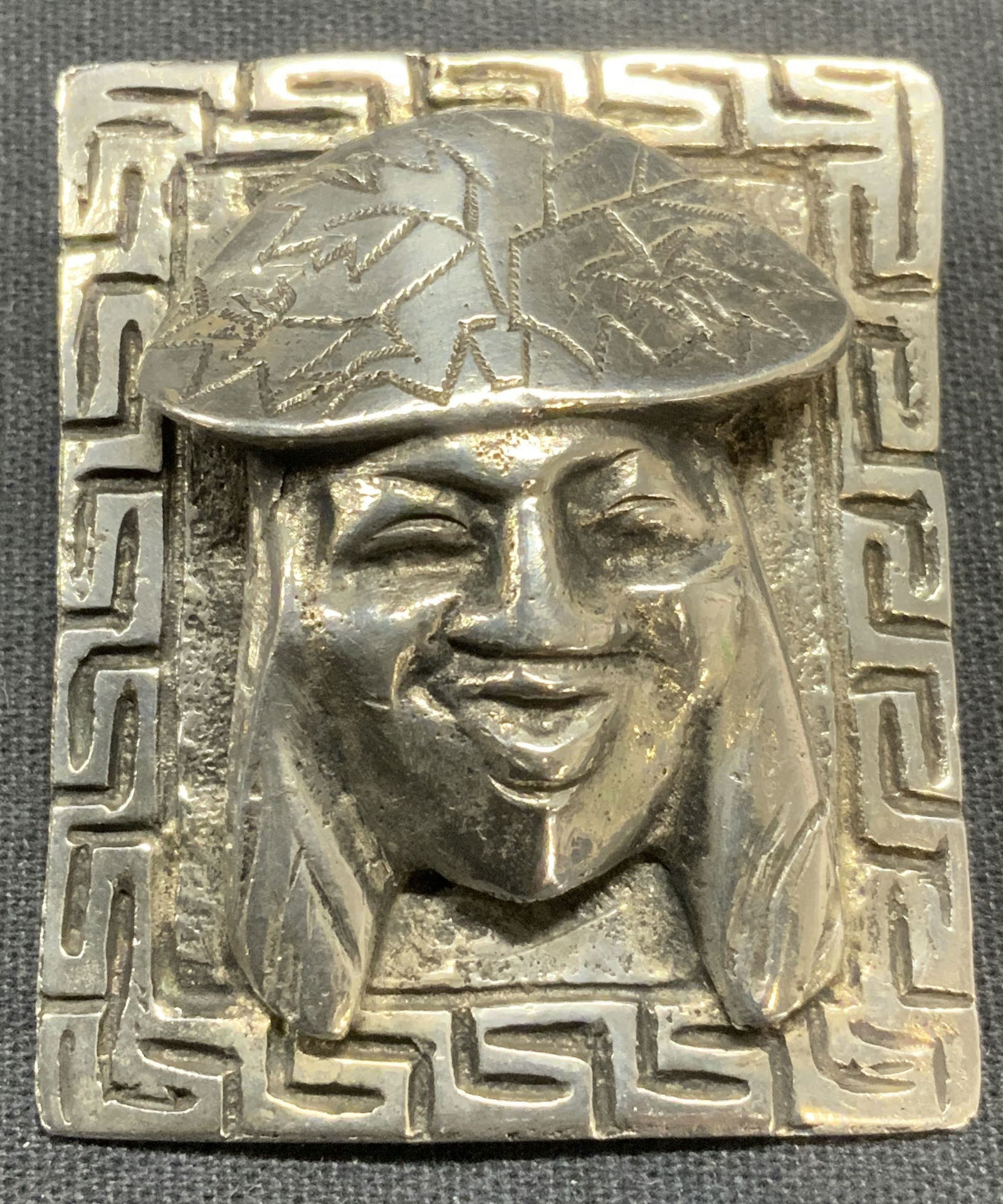 Vintage 900 Silver Figural Brooch, Peru (1 of 6)