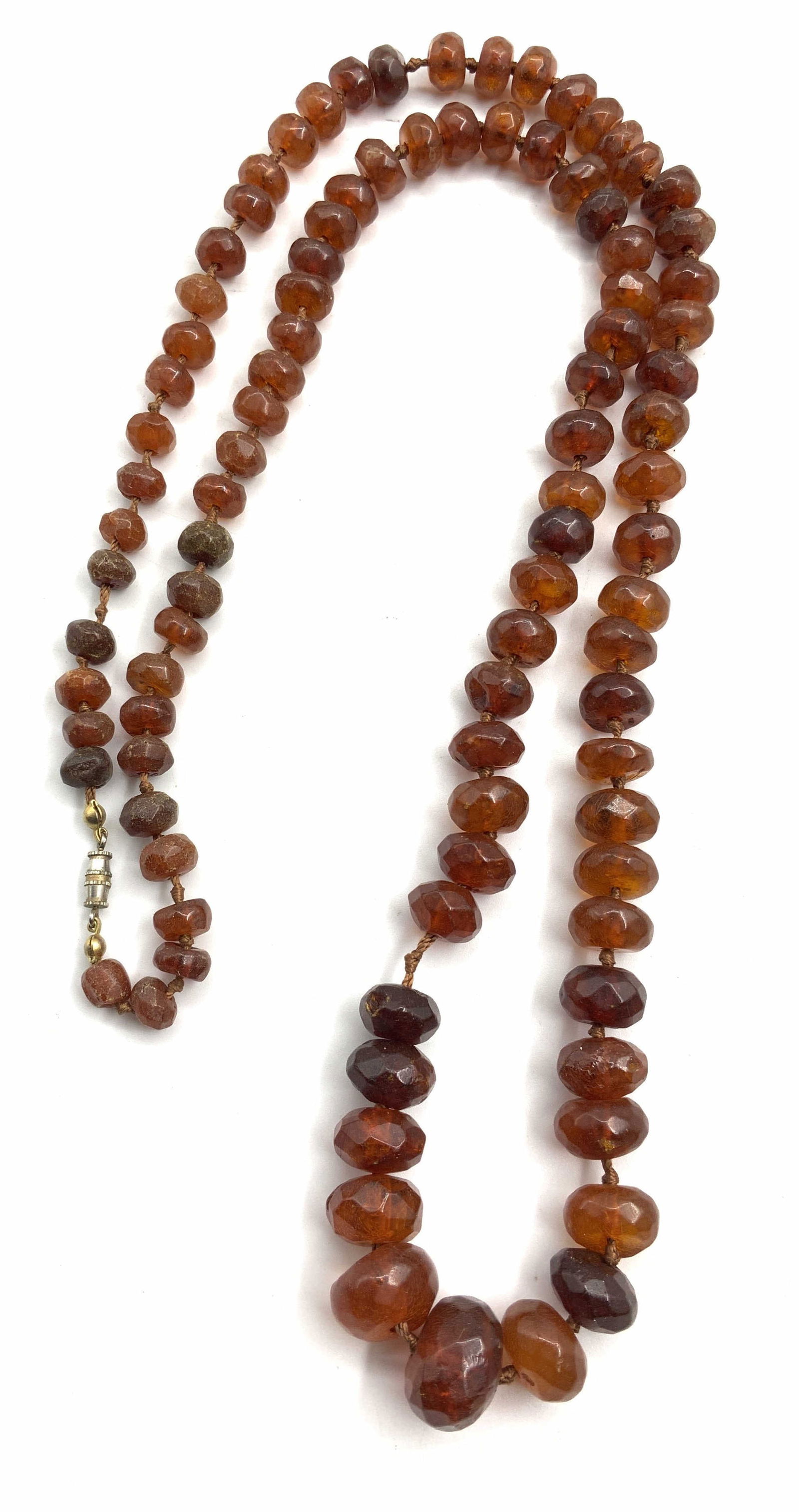 Natural Faceted Amber Bead Necklace (1 of 6)