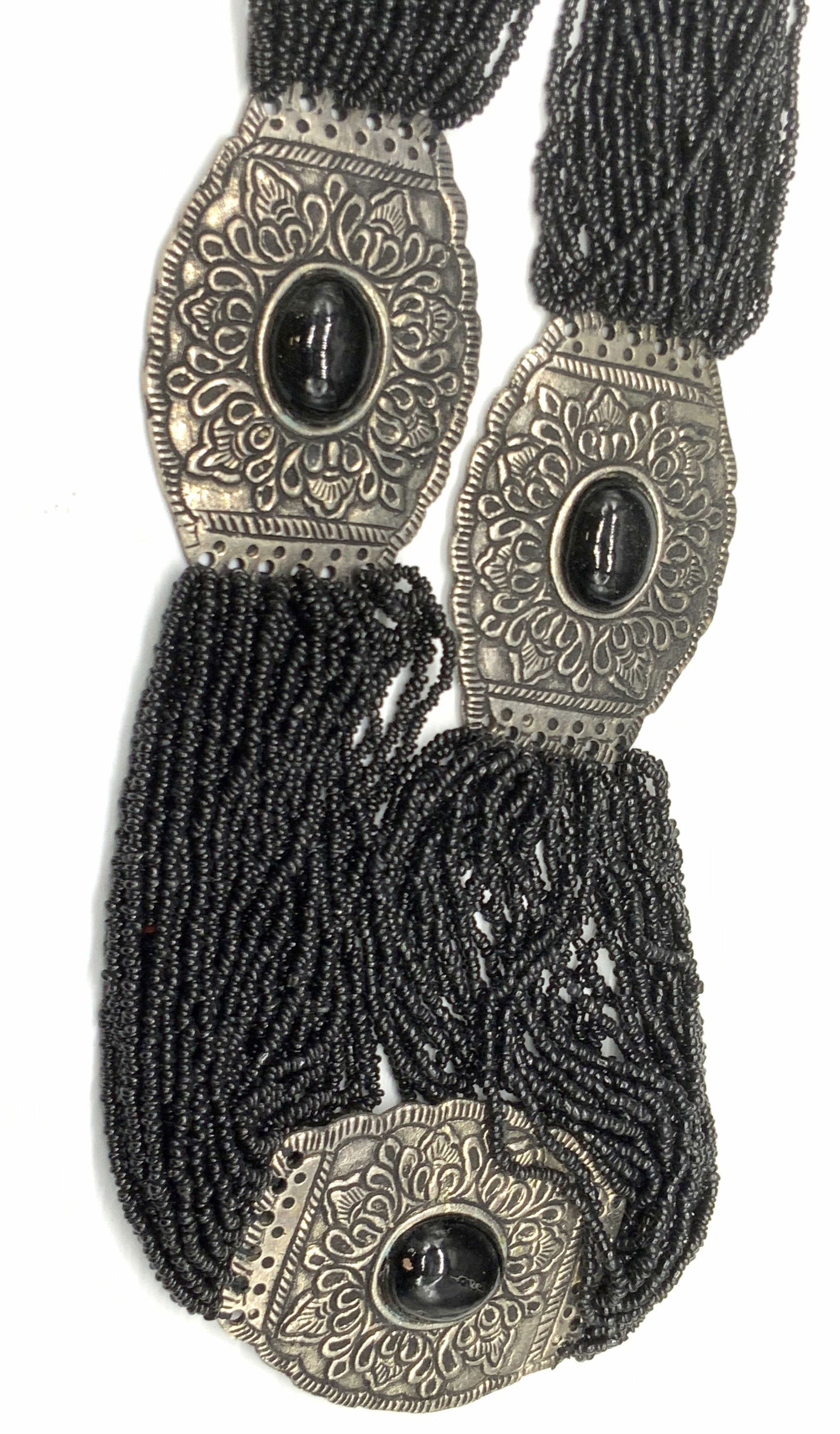 Chunky Multi Strand Seed Bead Statement Necklace (1 of 9)