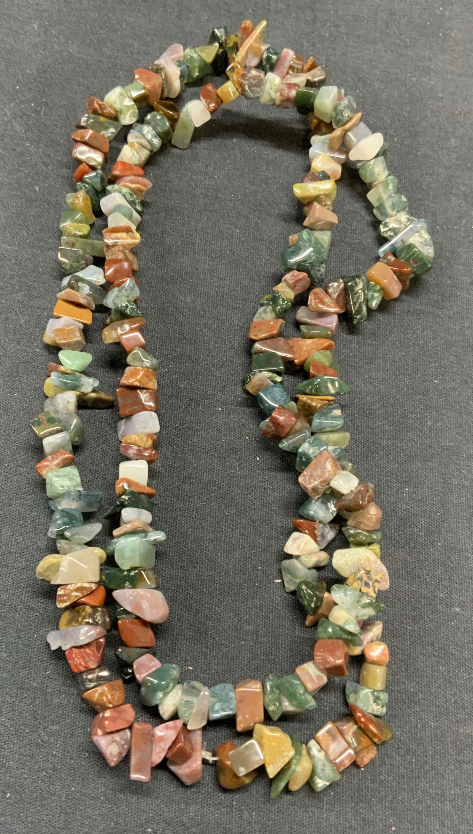 Natural Stone Chip Beaded Necklace (1 of 8)