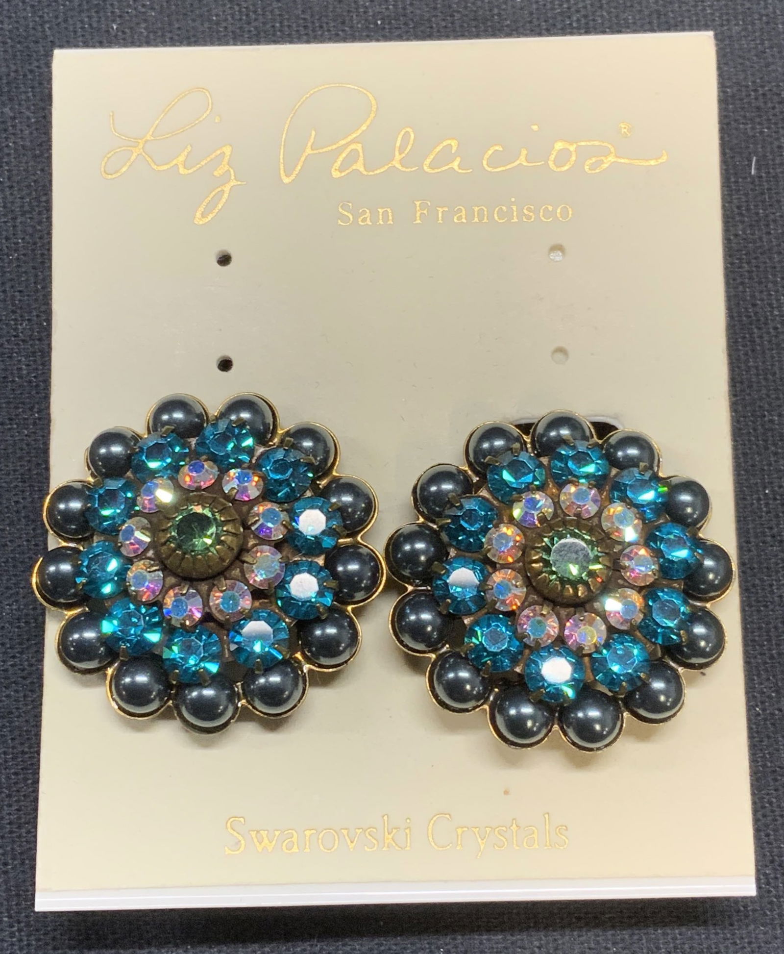 Liz Palacios Swarovski Crystal Earrings NWT (1 of 6)