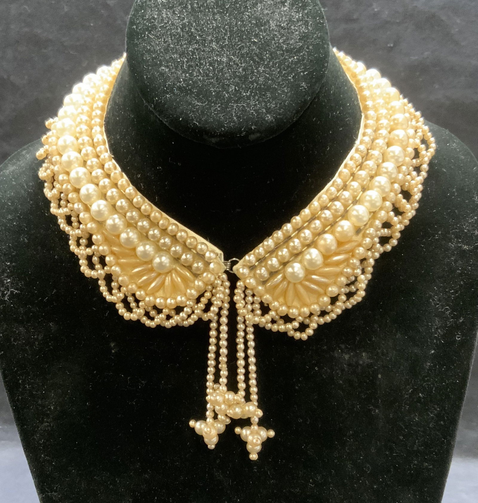 【VINTAGE HOLLYWOOD】Natural Bar Pearl Necklace★送料無料 Retro Hand-Made Japanese 