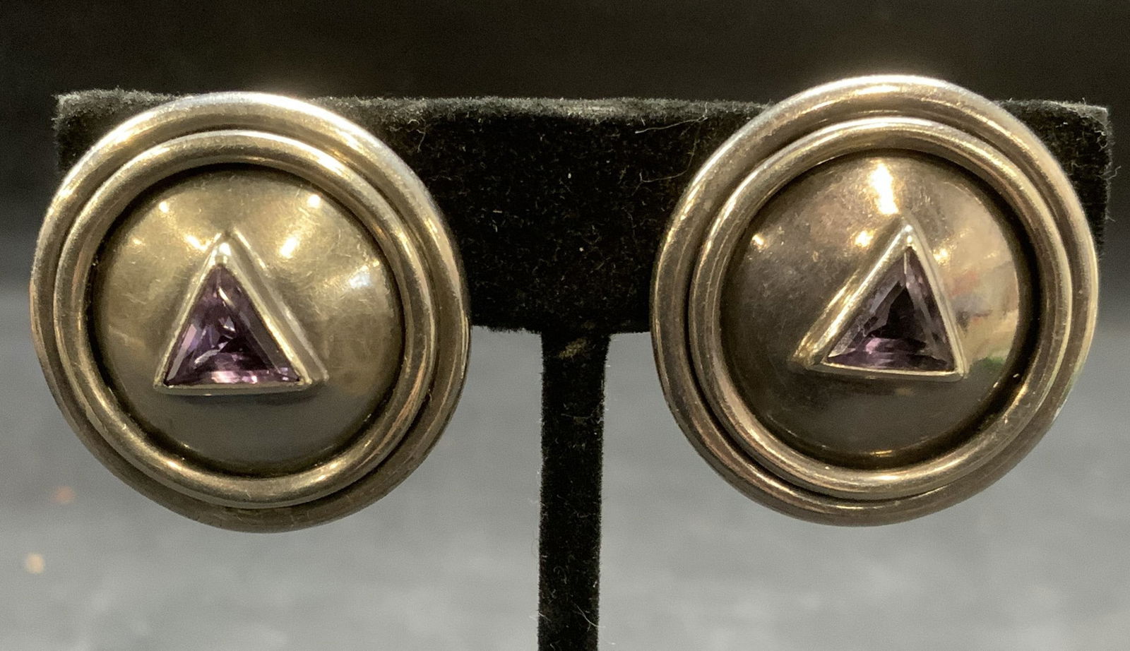 BM Sterling Silver Amethyst Earrings (1 of 6)