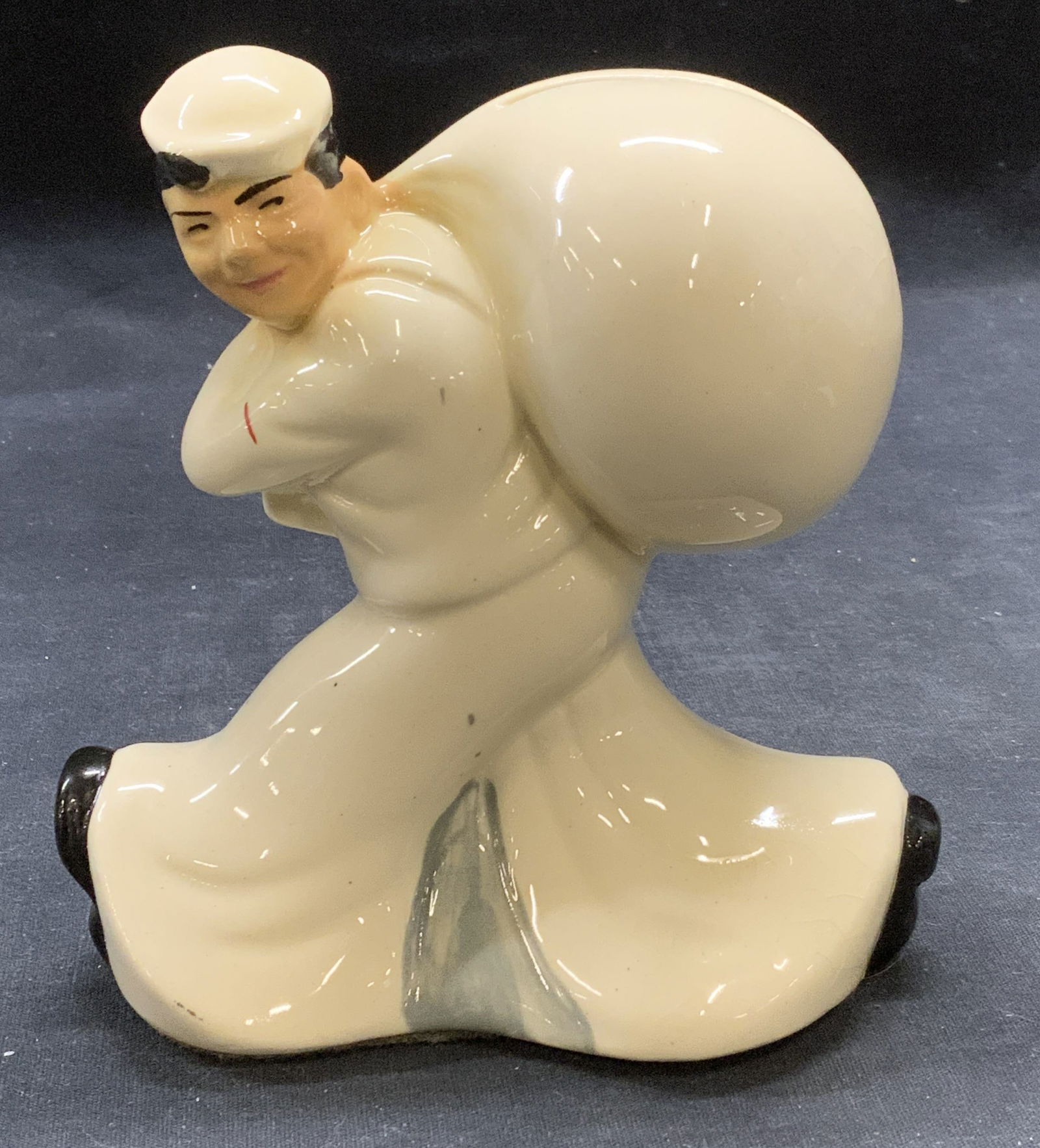 Vtg Ceramic Seamans Bank For Savings (1 of 6)