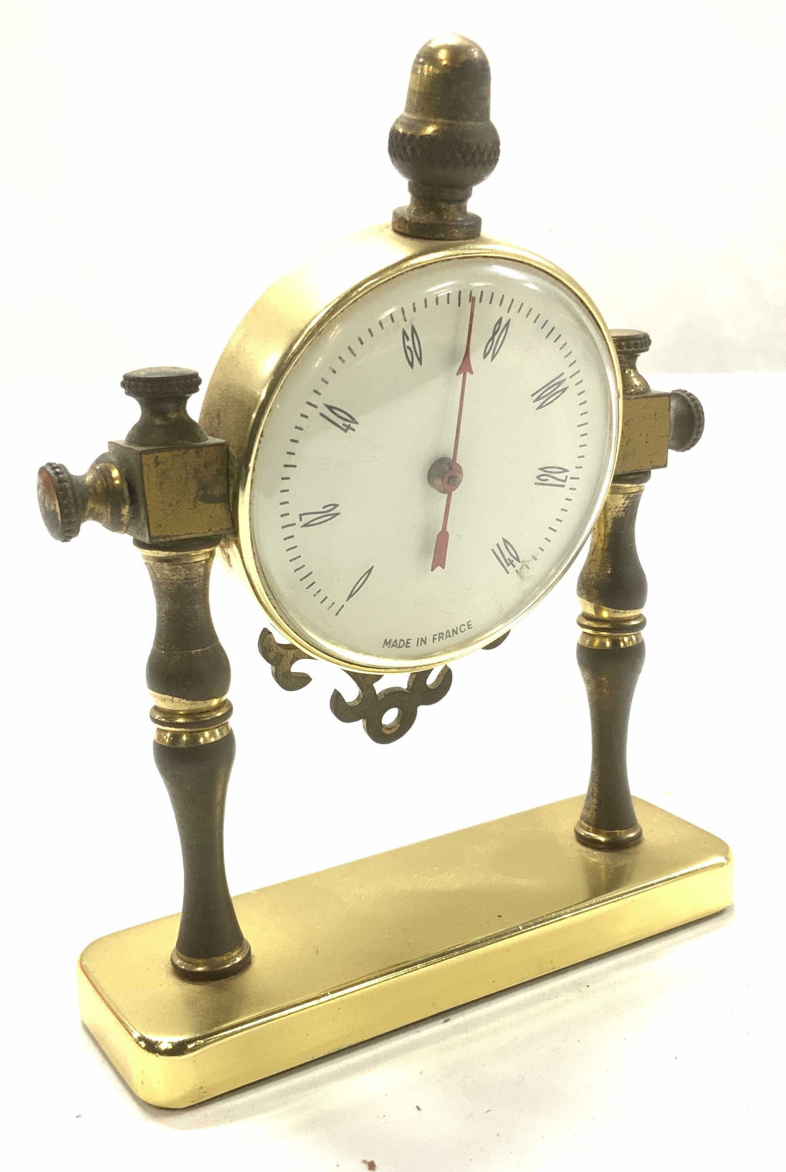 Vintage Brass French Thermometer , France (1 of 6)