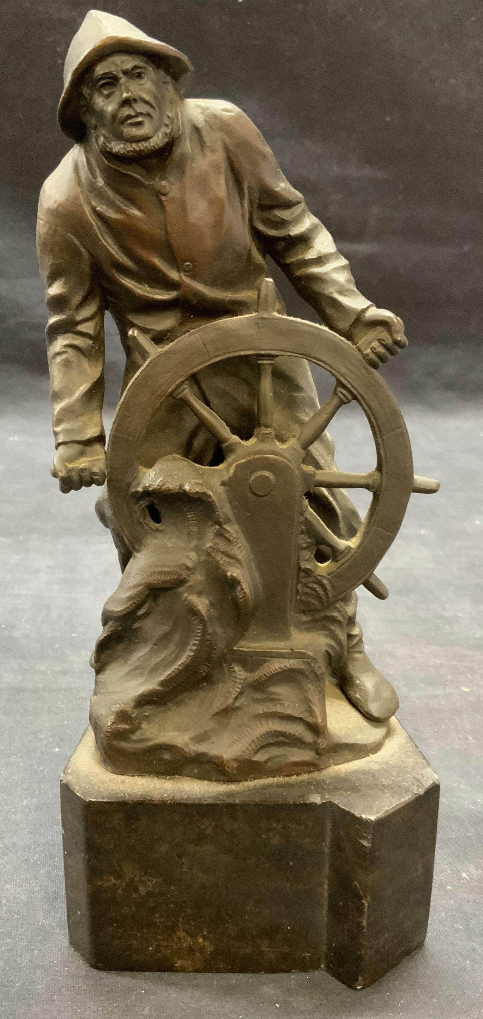 Antique Schmidt Felling Bronze Sea Captain Figural (1 of 7)