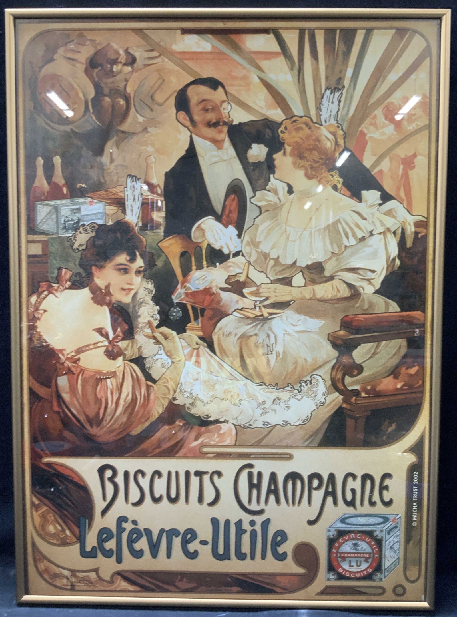 Lefevre- Utile Biscuit Champagne Advert Litho (1 of 9)