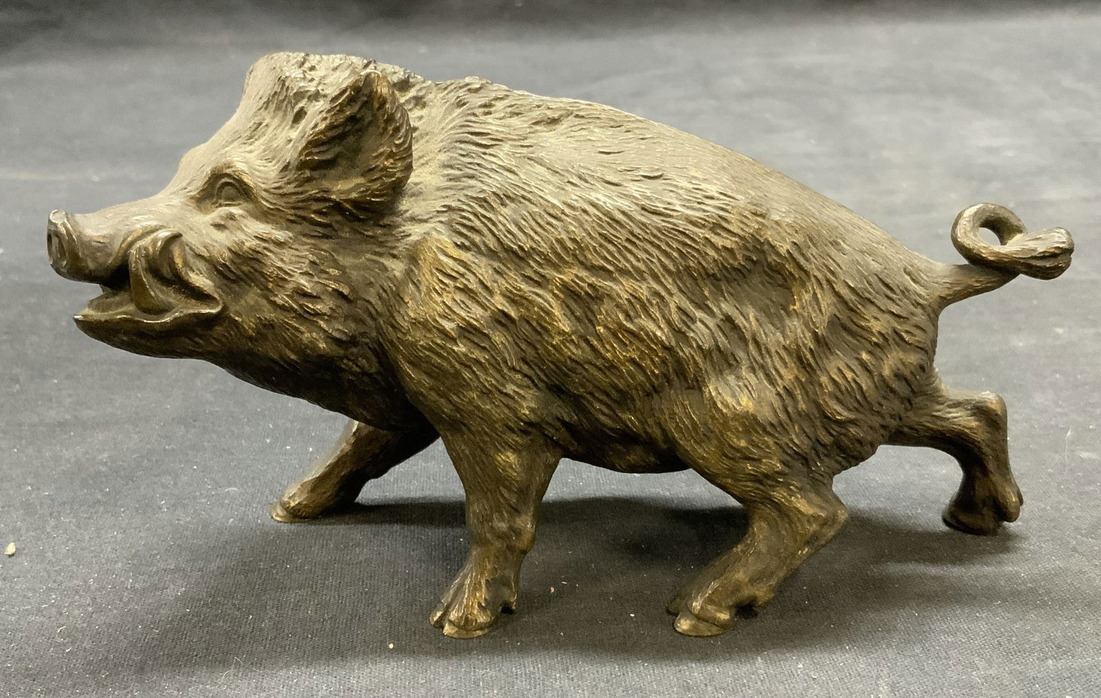 Vintage Bronze Boar Pig Figural (1 of 6)