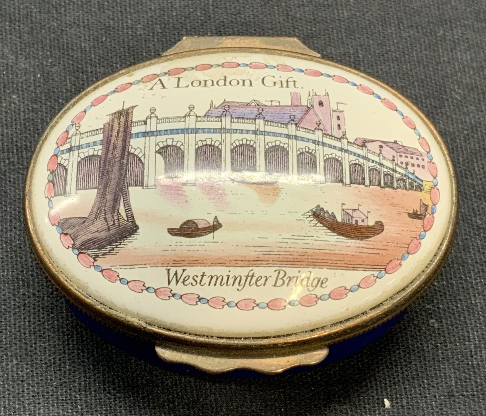 Halcyon days Enameled BILSTON Repro Box England (1 of 7)