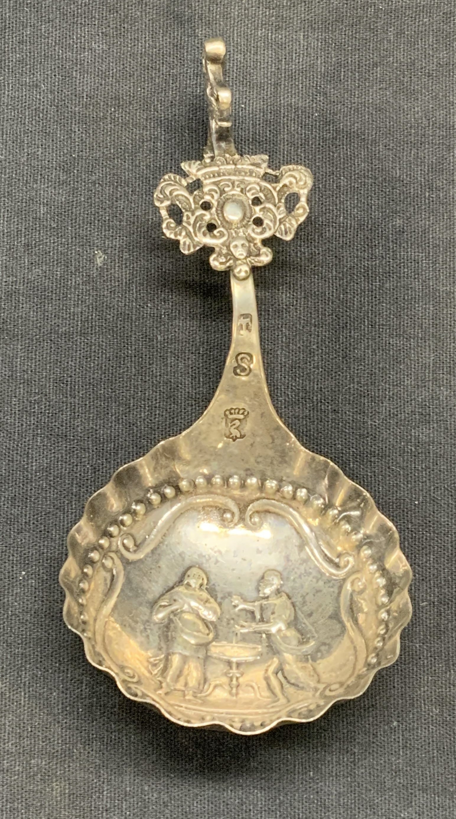 Antique Sterling Silver Bon Bon Spoon (1 of 6)