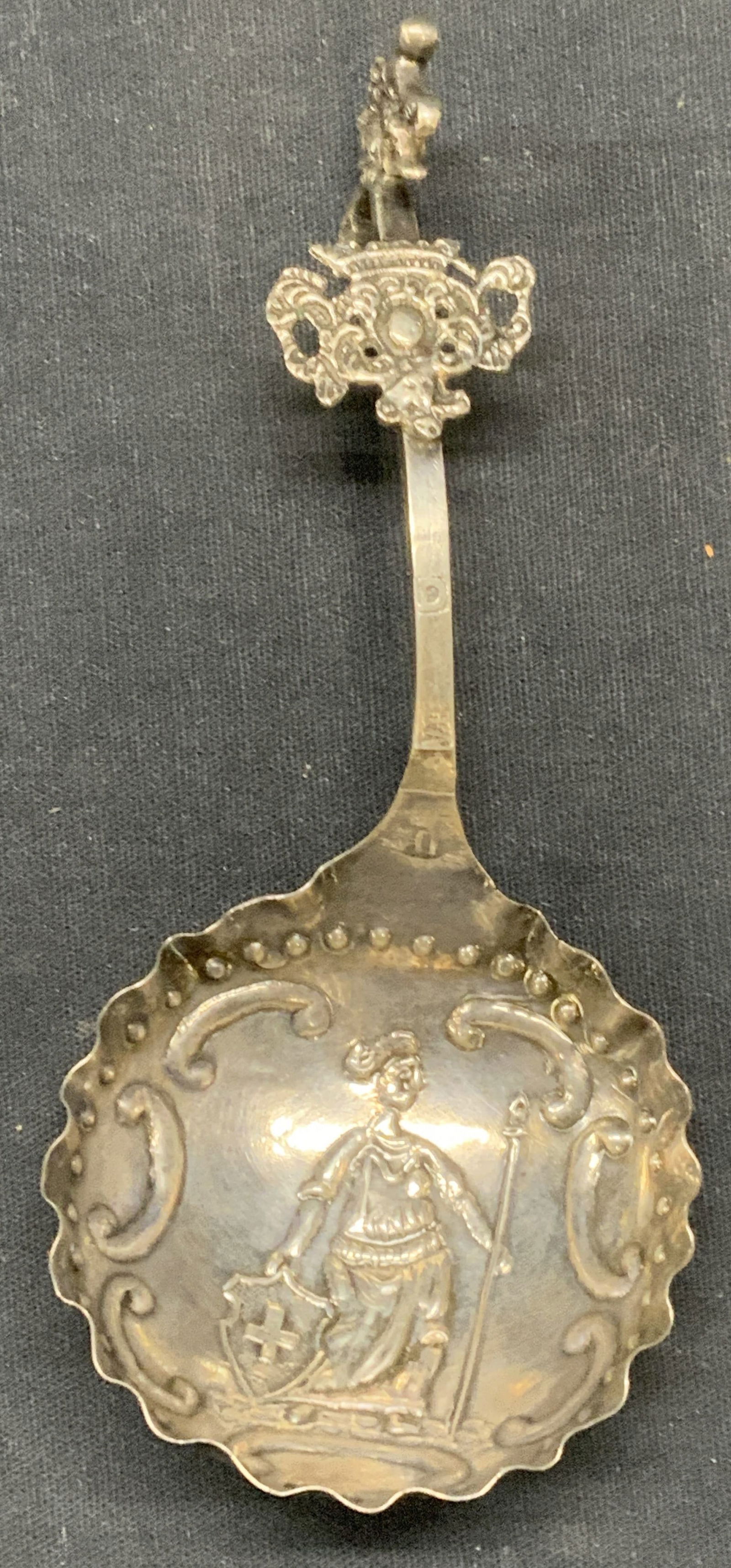 Antique Hallmarked Sterling Silver Figural Spoon (1 of 6)