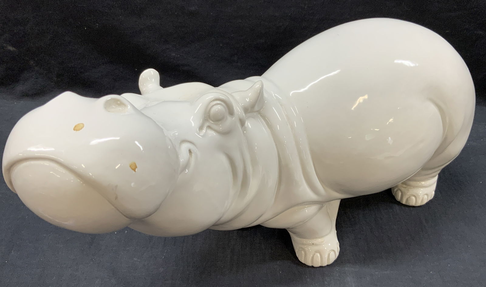 Ceramic Hippopotamus Figural, Italy (1 of 10)
