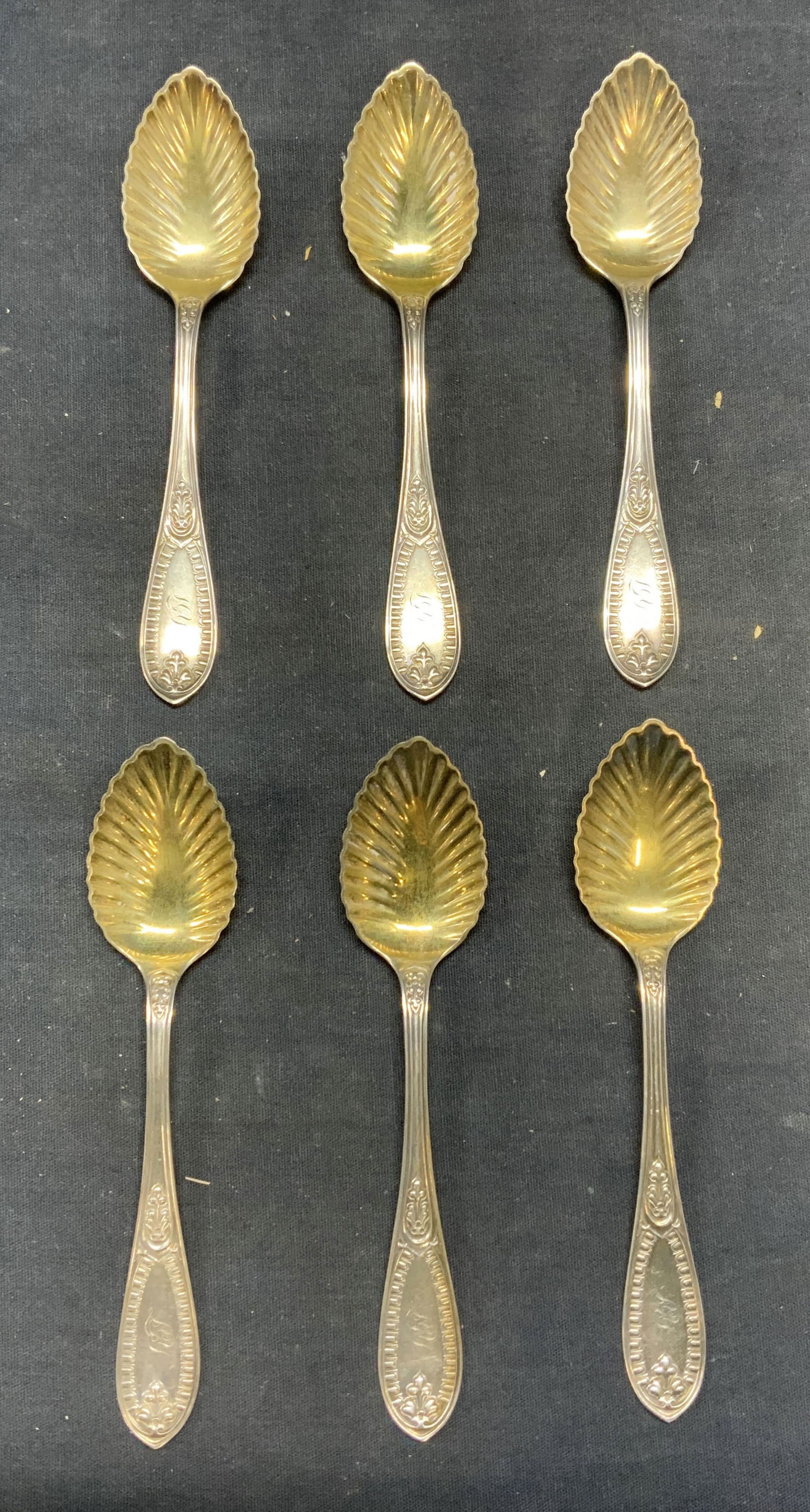 Set 6 Antq Tiffany & Co Sterling Silver Spoons (1 of 7)