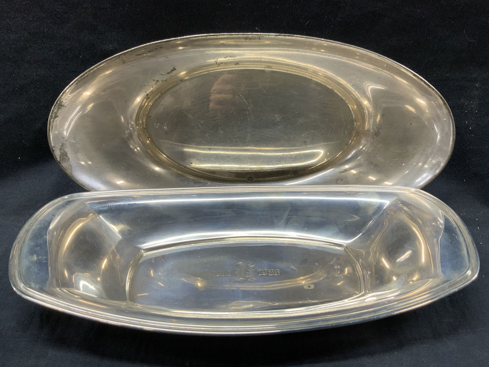 Lot 2 Sterling Silver Trays, Gorham (1 of 9)