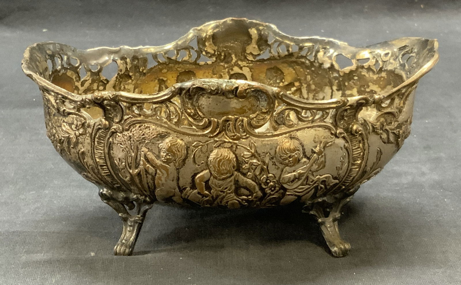 Vintage Hallmarked Silver Plated Figural Bowl (1 of 7)