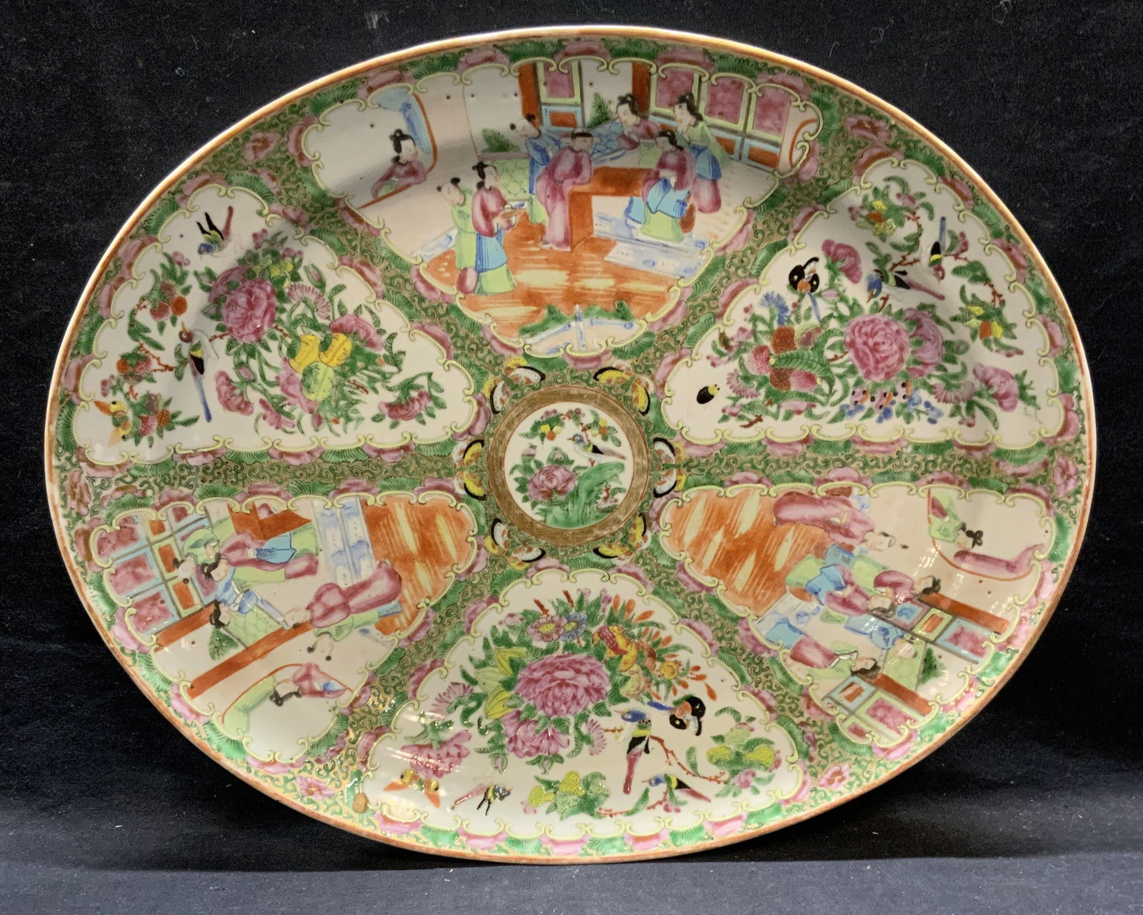 Vintage Chinese Porcelain Famille Rose Platter (1 of 8)