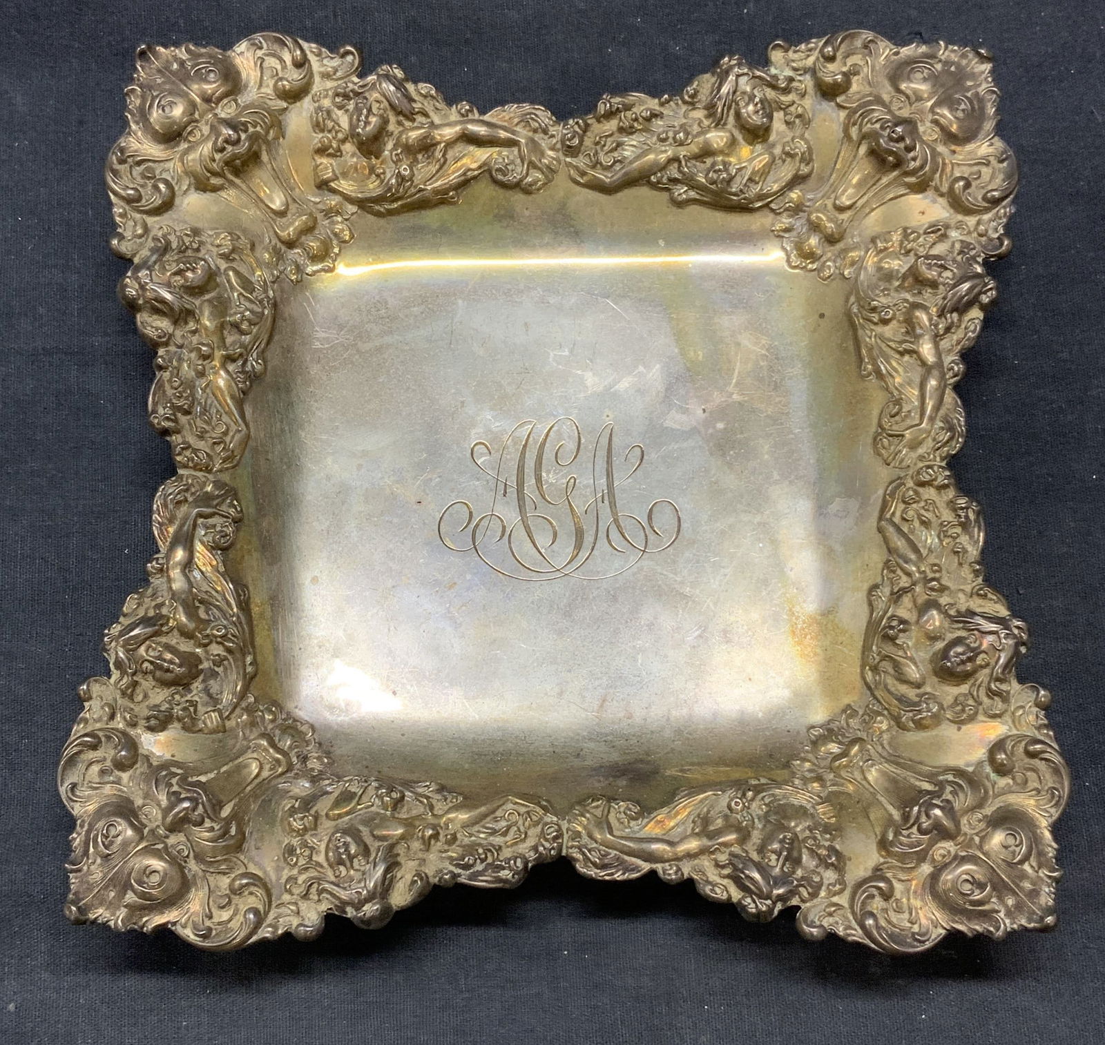 Vintage Hallmarked Sterling Silver Figural Dish (1 of 8)