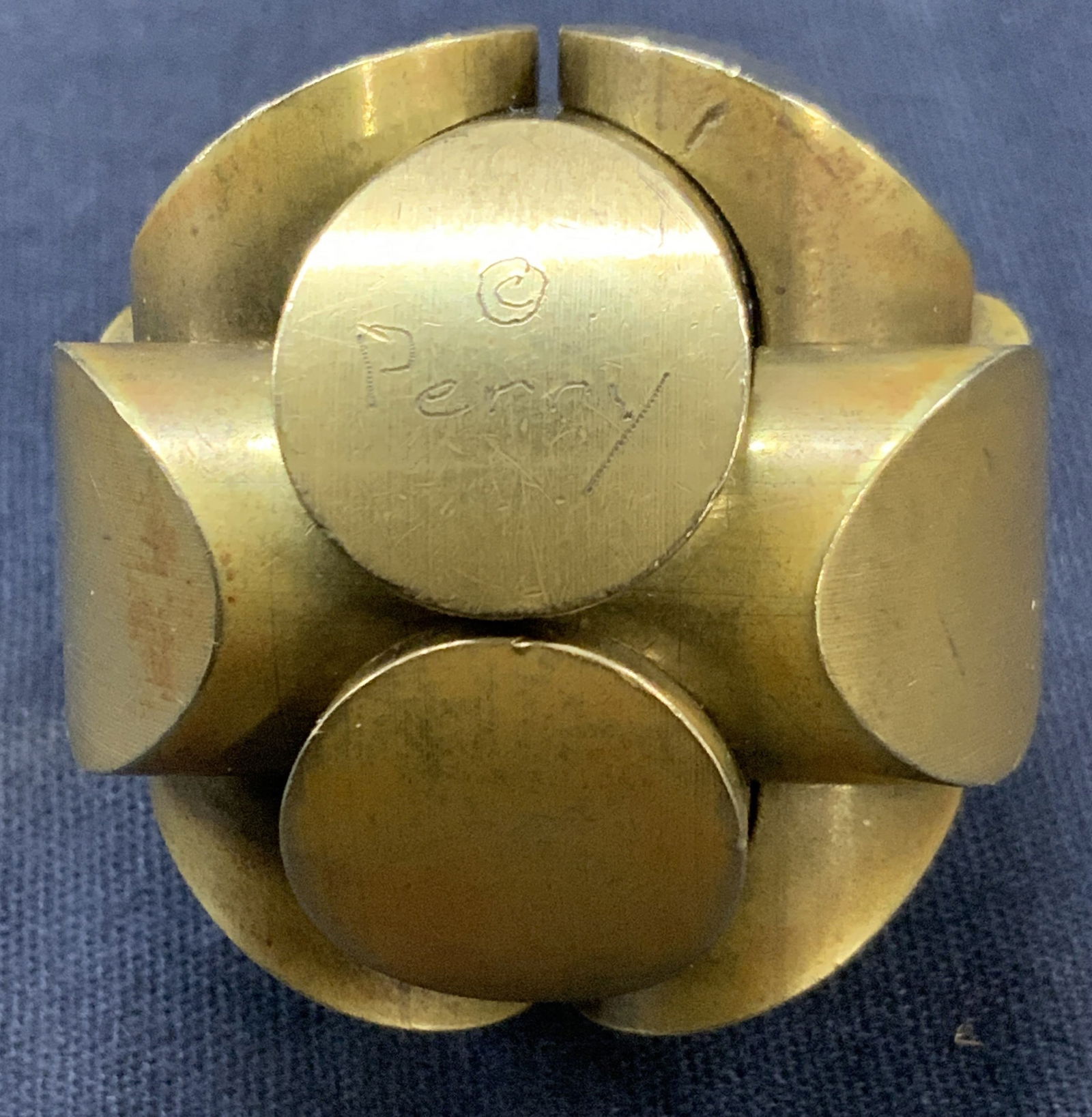 Charles Perry Sgd Brass Puzzle Ball (1 of 8)