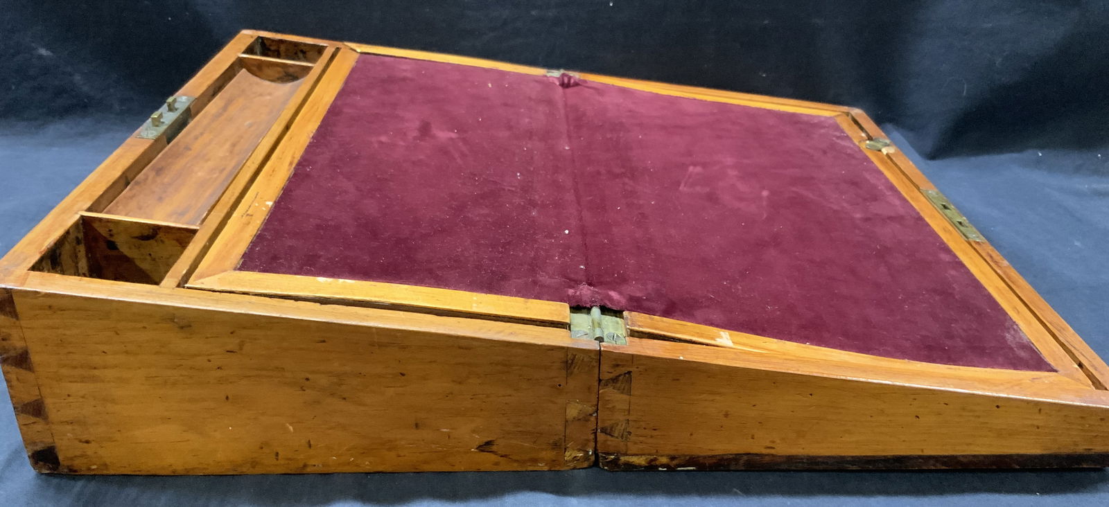 Antique Wooden Writers Box W Key (1 of 11)