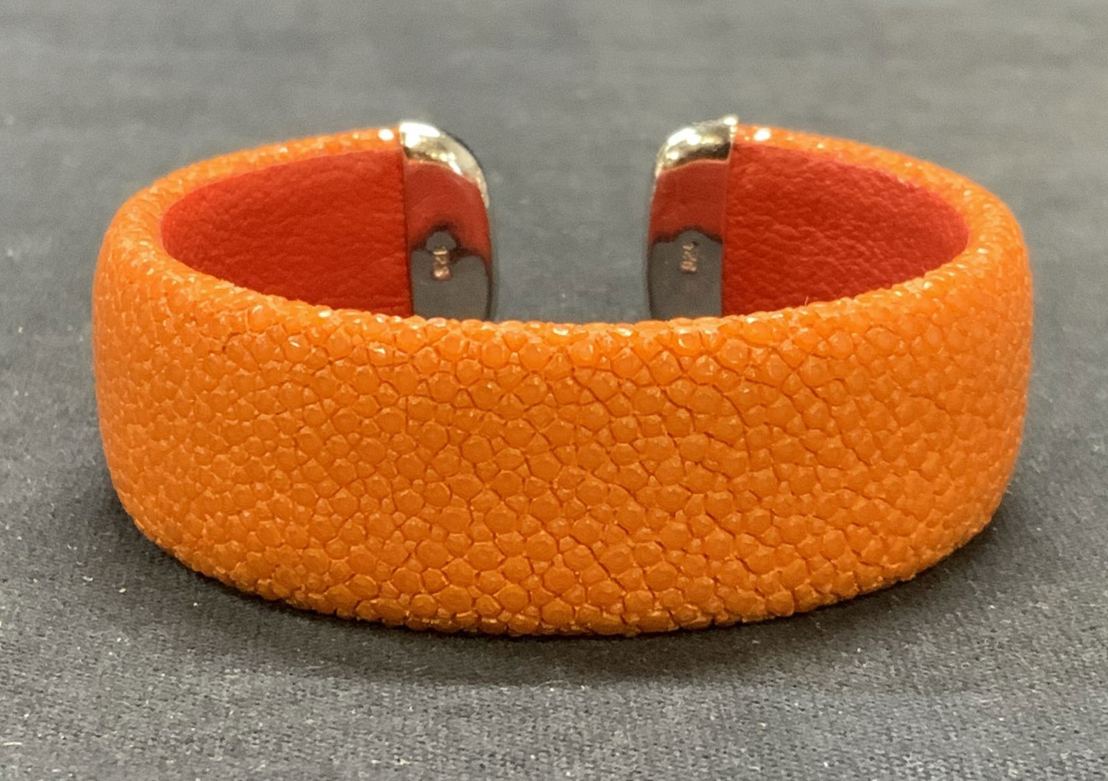 Shagreen Stingray & Sterling Silver Bracelet (1 of 6)