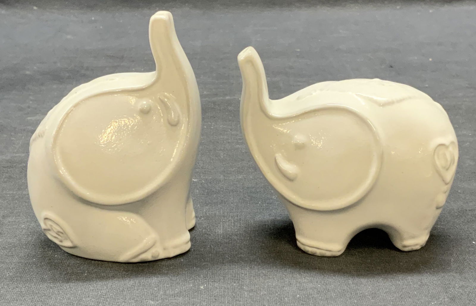 Jonathan Adler White Ceramic Elephant Shakers (1 of 7)