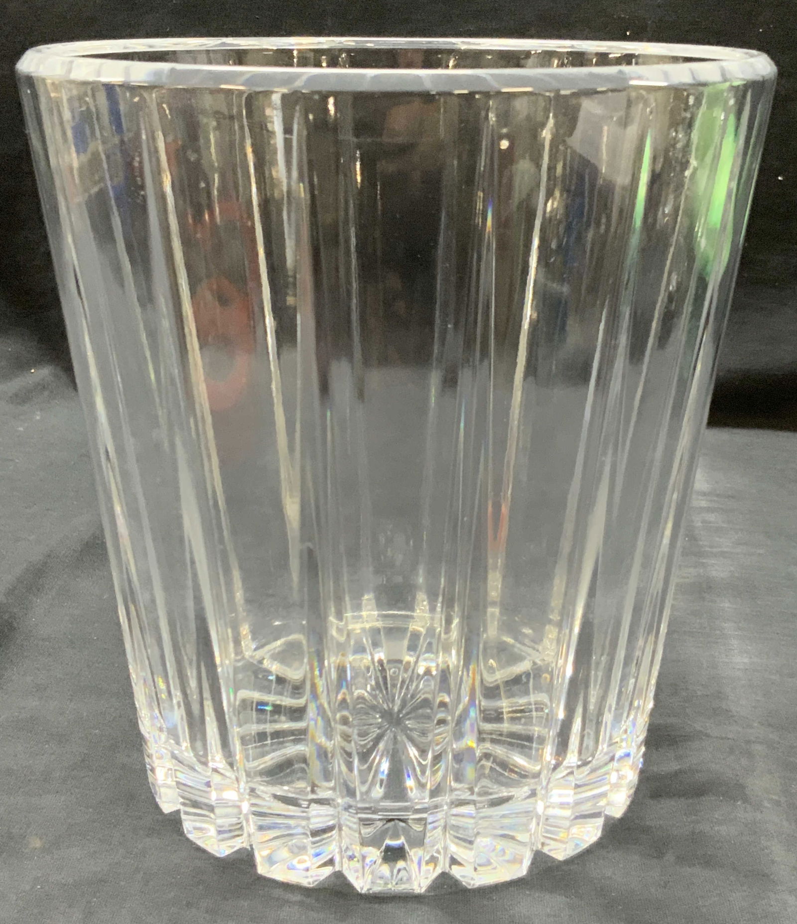 Thick Walled Cut Crystal Ice Bucket (1 of 6)