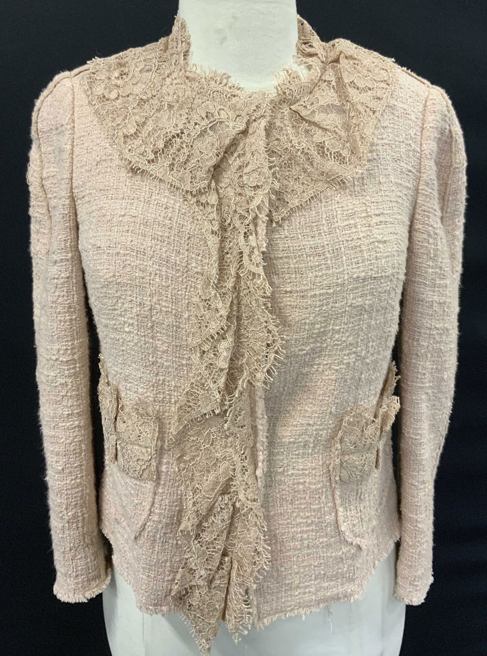 Dolce & Gabbana Pink Cotton Lace Jacket, Italy (1 of 12)