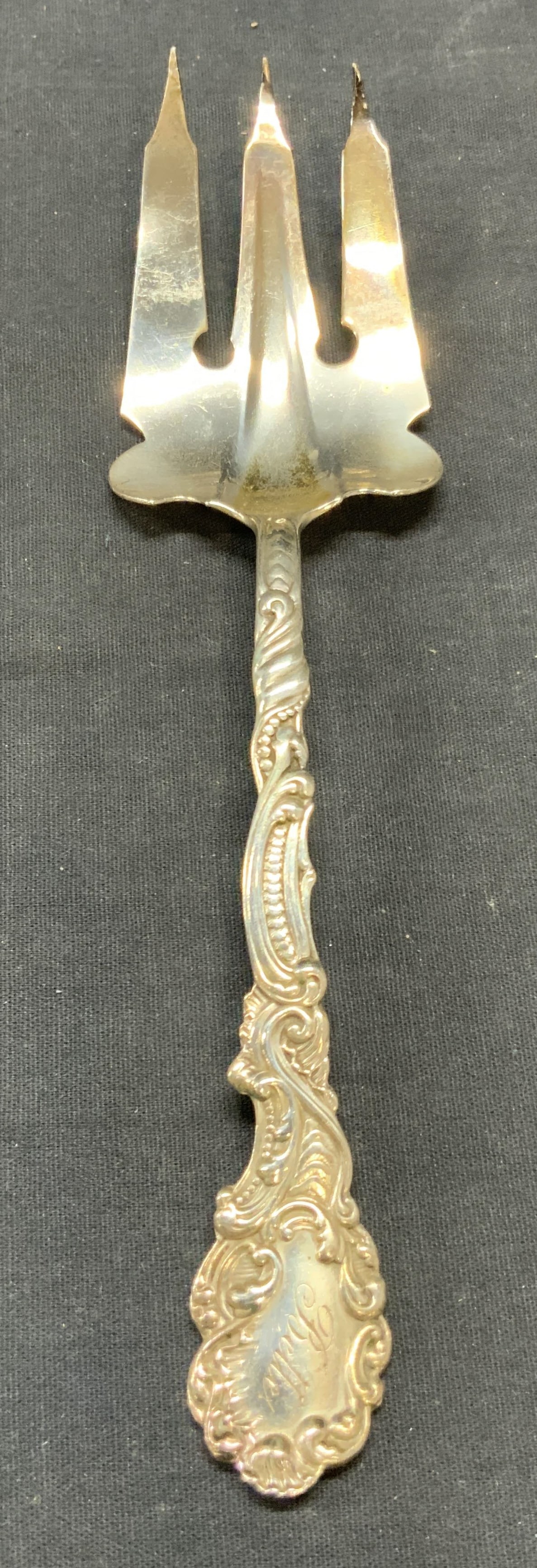 Vintage Hallmarked Sterling Silver Serving Fork (1 of 6)