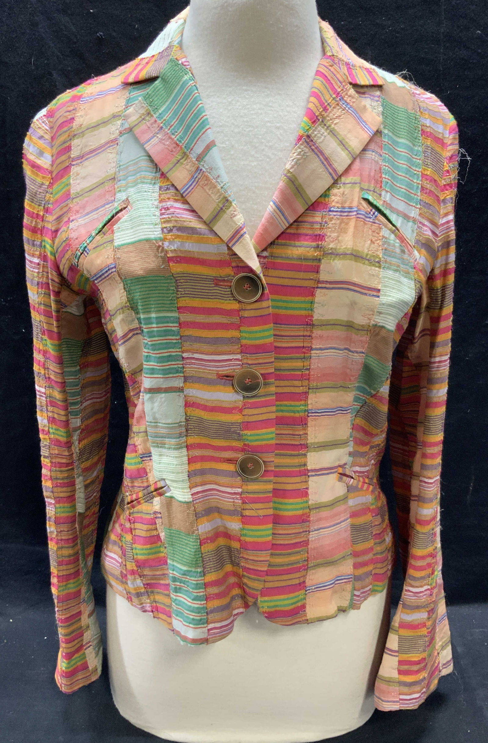 Gerard Darel Pink Patchwork Jacket, Italy (1 of 6)