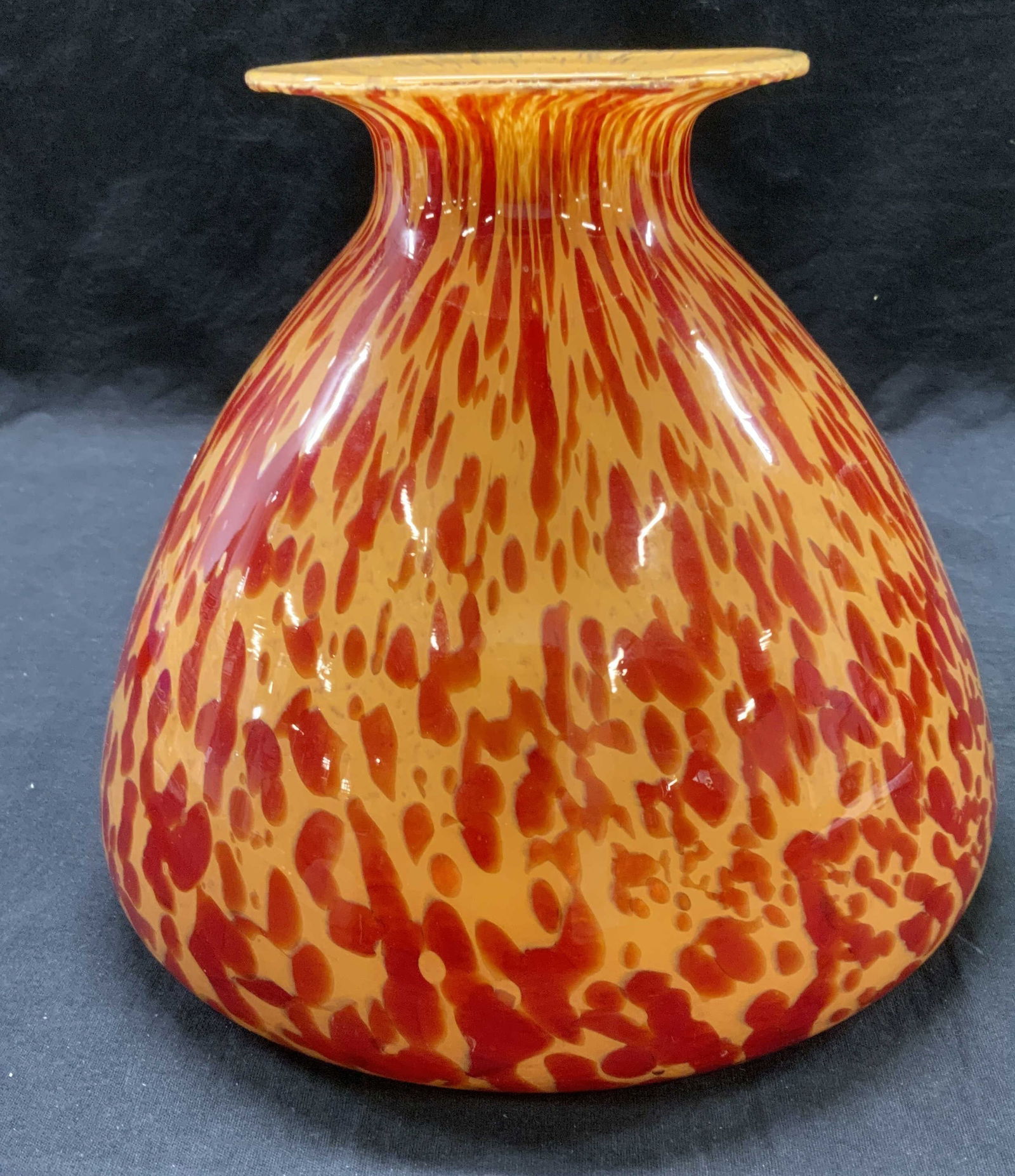 Maestri Vetrai Azzura MURANO Glass Vase, Italy (1 of 6)