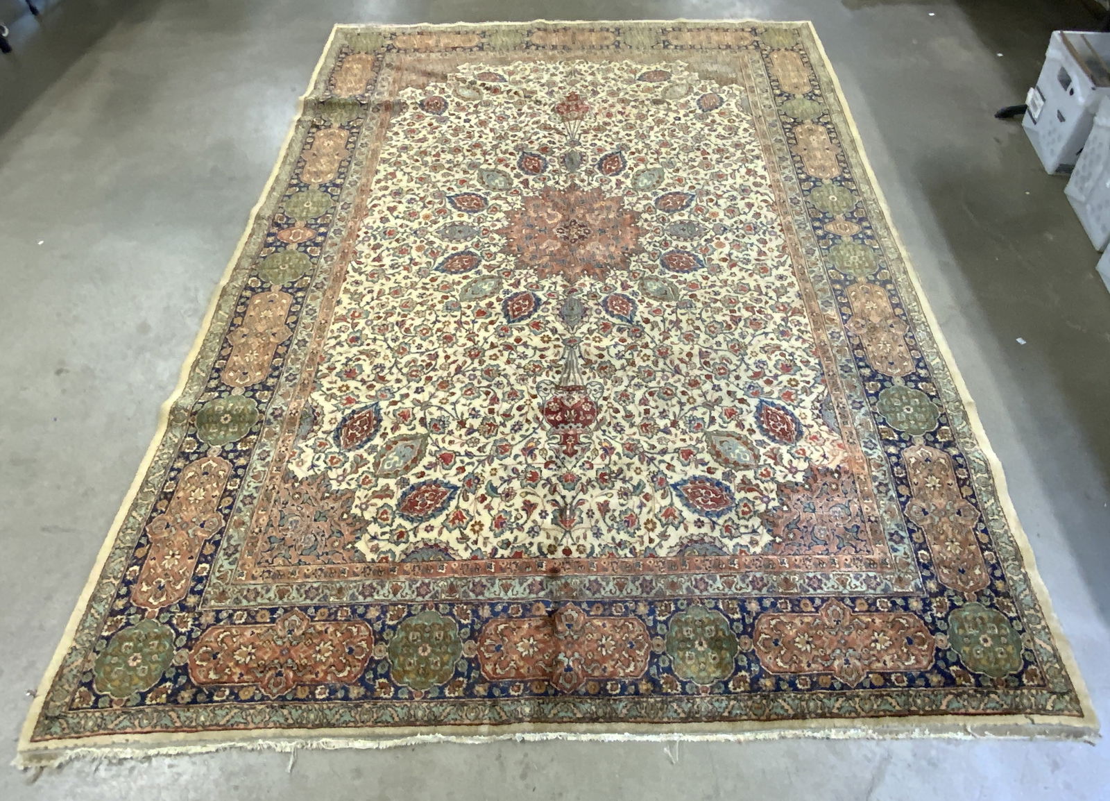 Vintage Handmade Multicolored Persian Rug (1 of 10)
