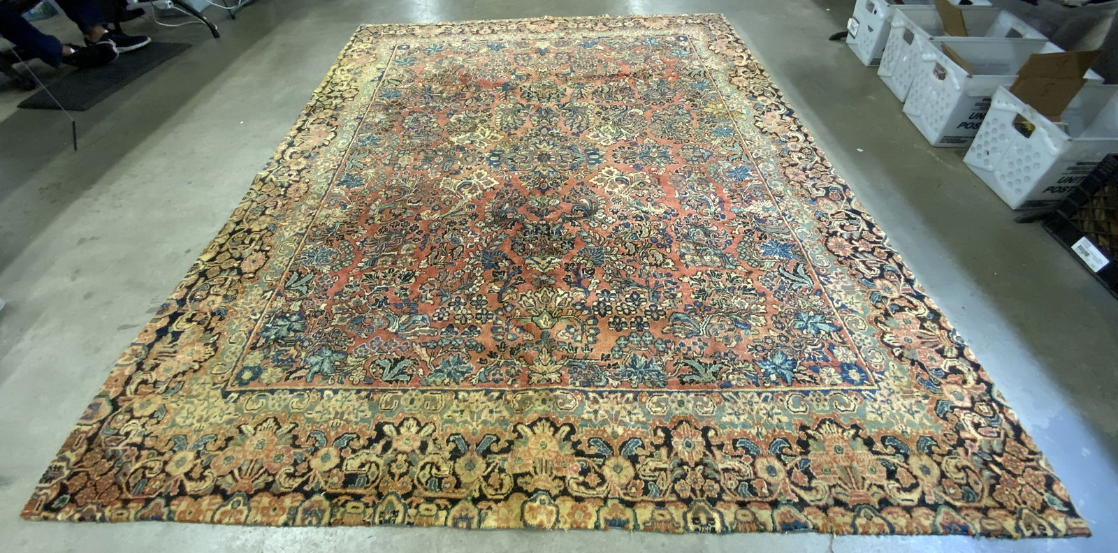 Vintage Persian Multicolored Floral Motif Rug (1 of 11)