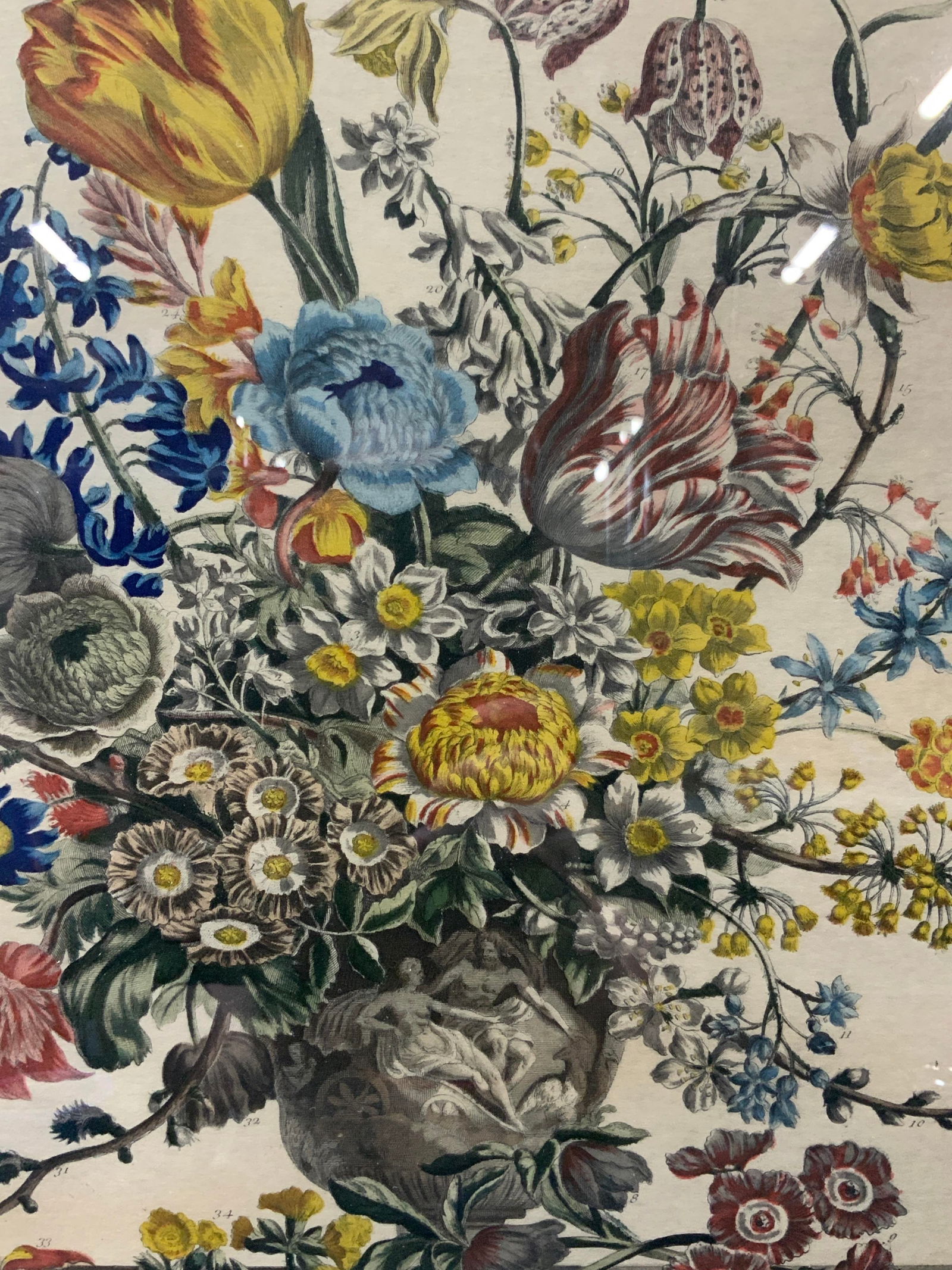 H.Fletcher Full Color March Floral Engraving (1 of 9)