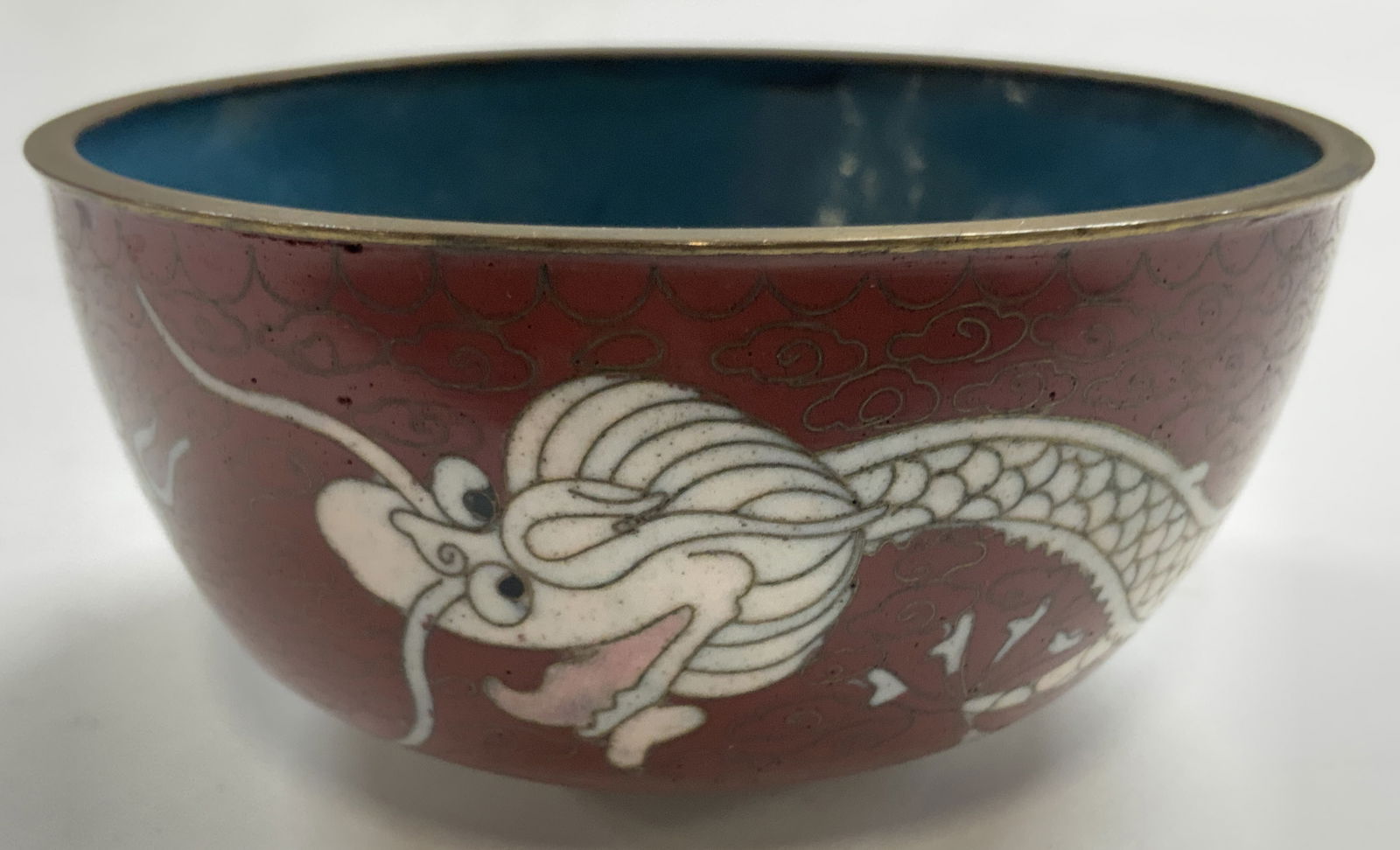 Vtg Handmade Asian Cloisonne Enamel Bowl Vessel (1 of 6)