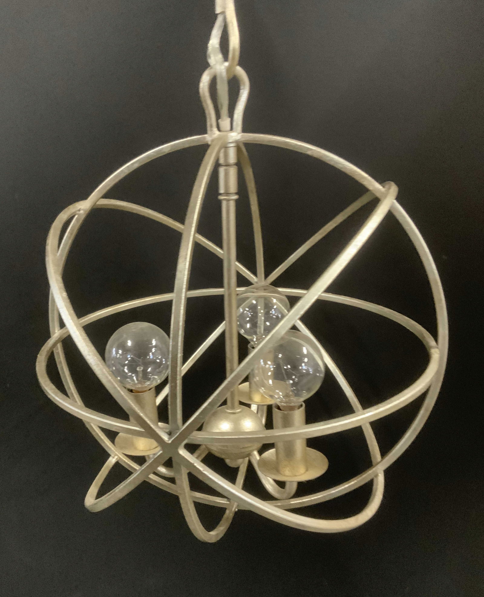 Gilt Silver MC Style Pendant Light Fixture (1 of 7)