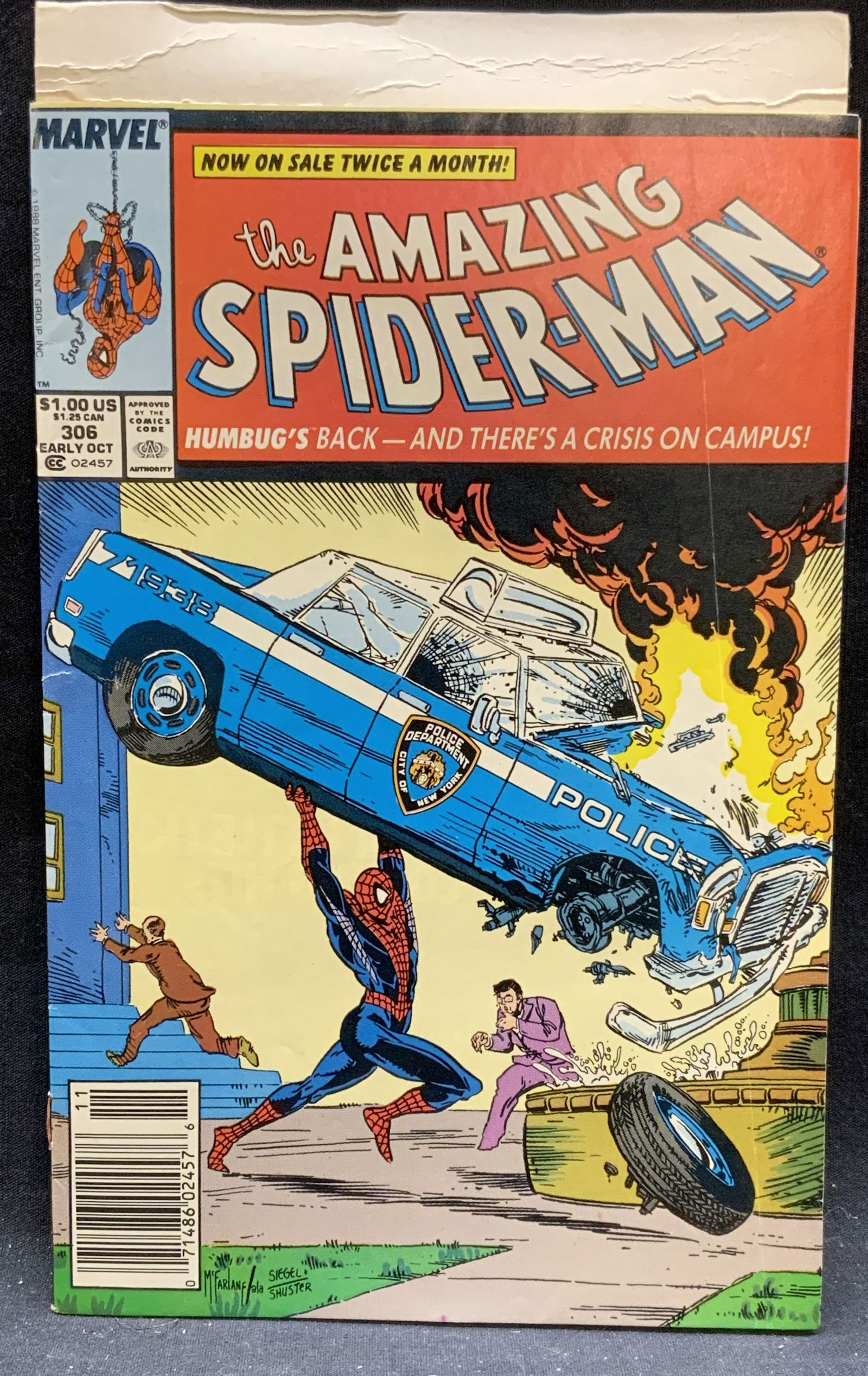 Marvel Comics Spider-Man #306 1988 (1 of 6)