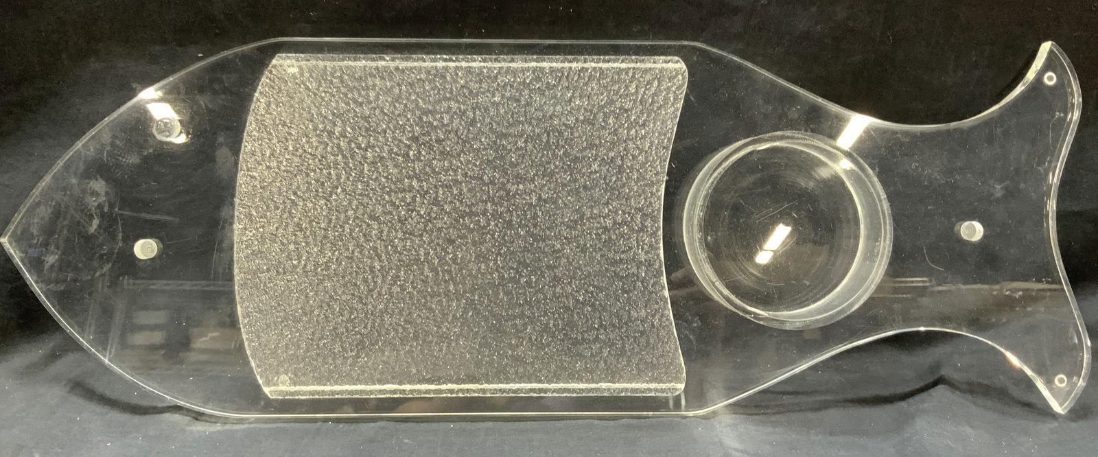 Vtg Acrylic Fish Shaped Party Platter (1 of 8)