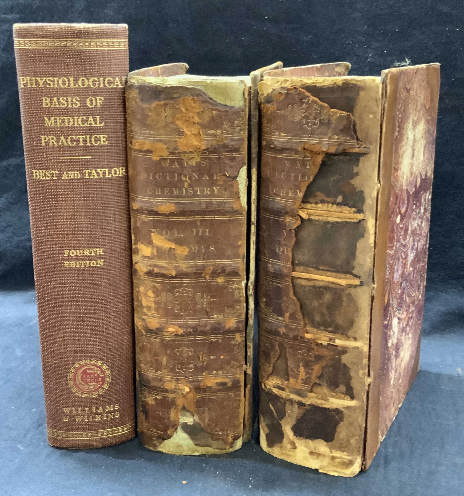 Lot 3 1869-1945 Chemistry & Physiology Books (1 of 12)