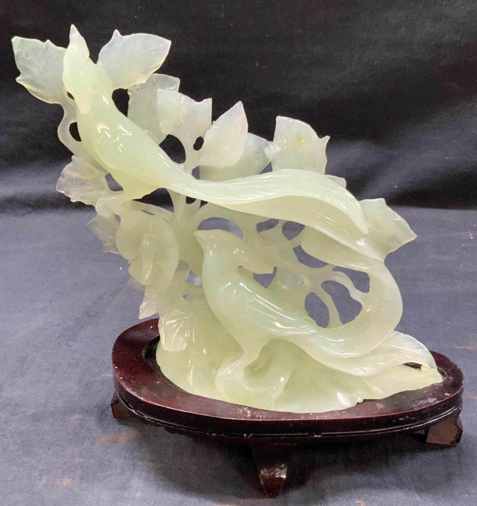 Carved Stone Asian Style Bird Figural W Box (1 of 10)