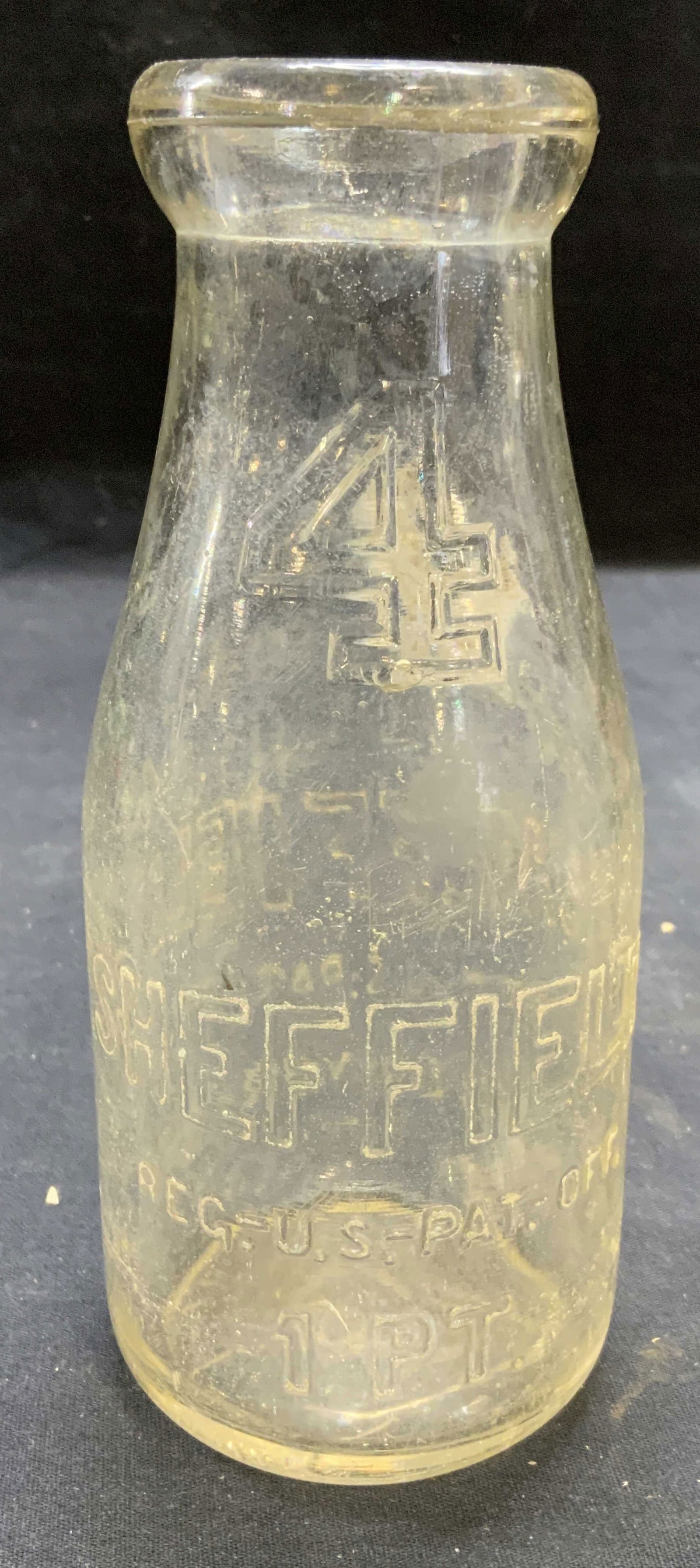 Vintage Sheffield 1 Pint Glass Milk Bottle (1 of 6)
