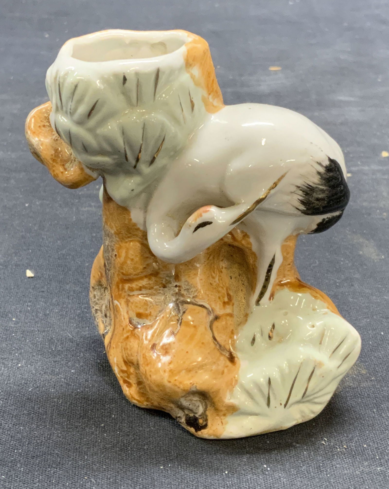 Chinese Porcelain Crane Bud Vase (1 of 6)