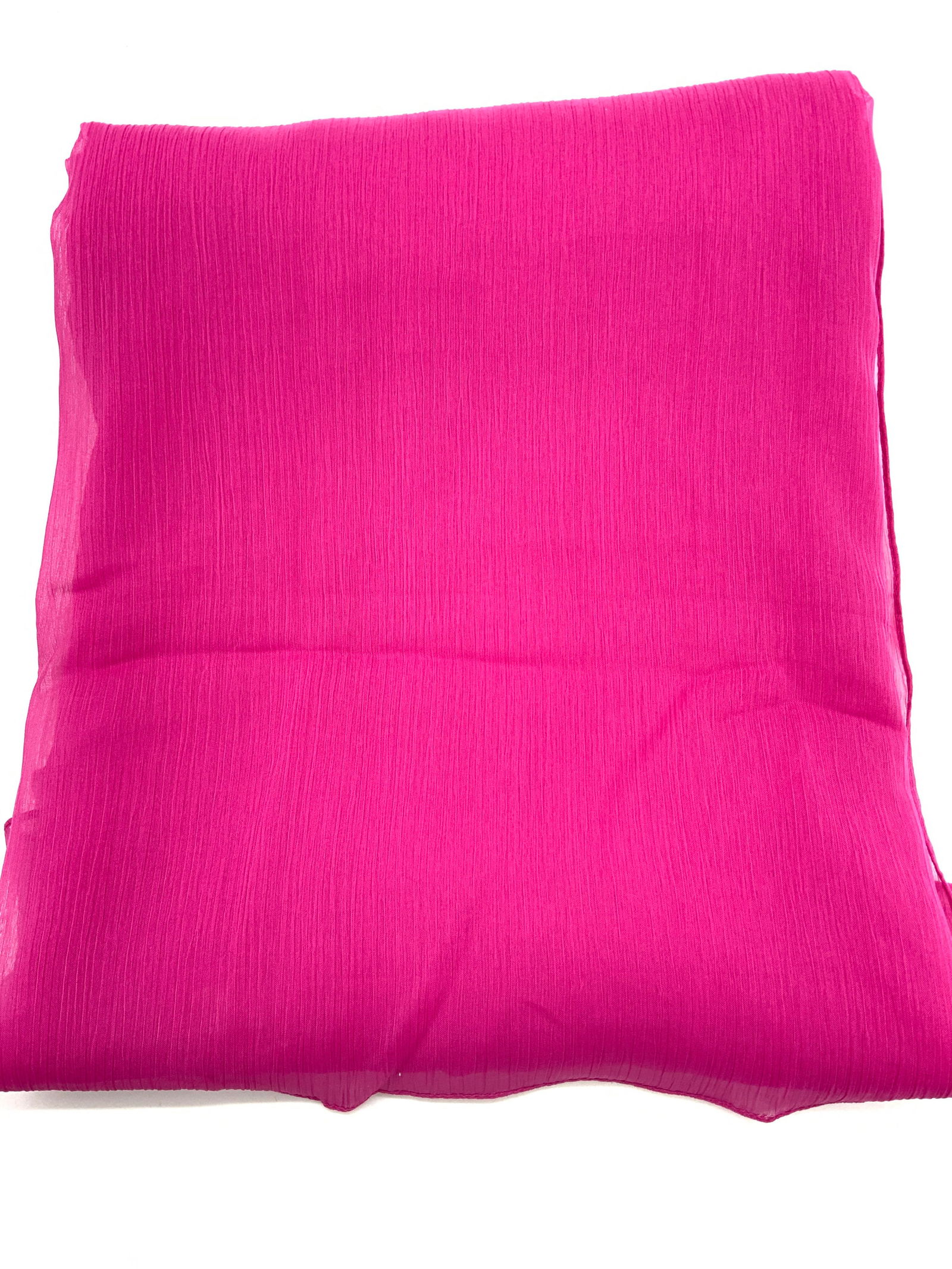 Sheer Fuchsia Shawl / Wrap/ Scarf: Bright fuchsia shawl/wrap/scarf. sheer with ruched design fabric. Measures 43 x 66 in. Fuchsia shawl, fuchsia wrap, summer fashion, ladies wearables, vintage wear, estate wear, Ladies wearables access