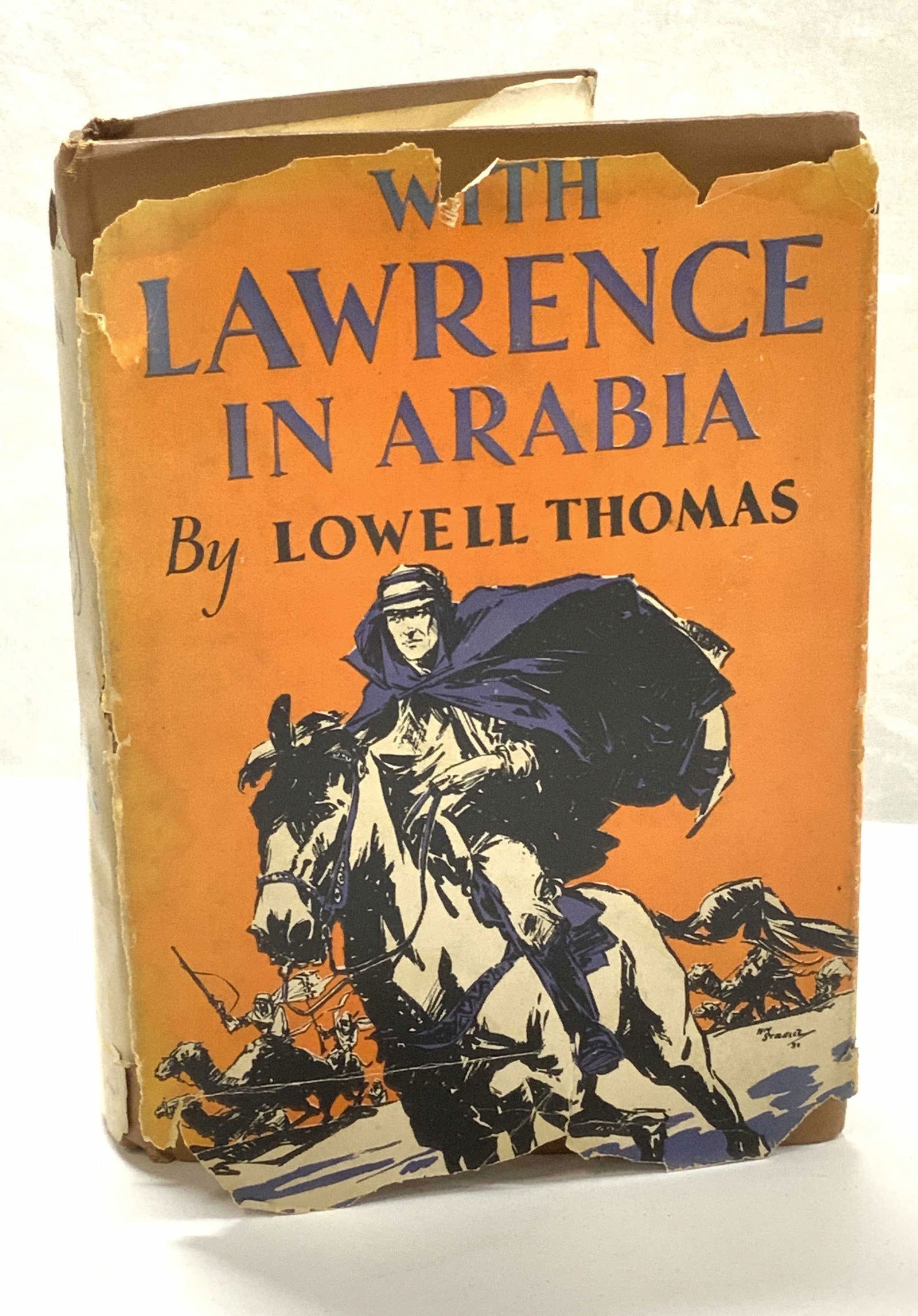 Sign Author Lawrence in Arabia, Lowell Thomas 1924 (1 of 12)