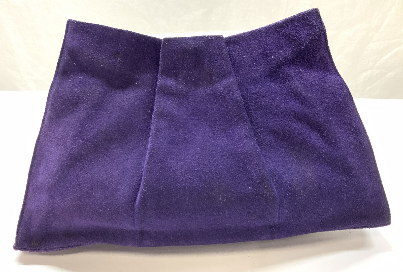 La Bagagerie Purple Suede Evening Clutch (1 of 7)